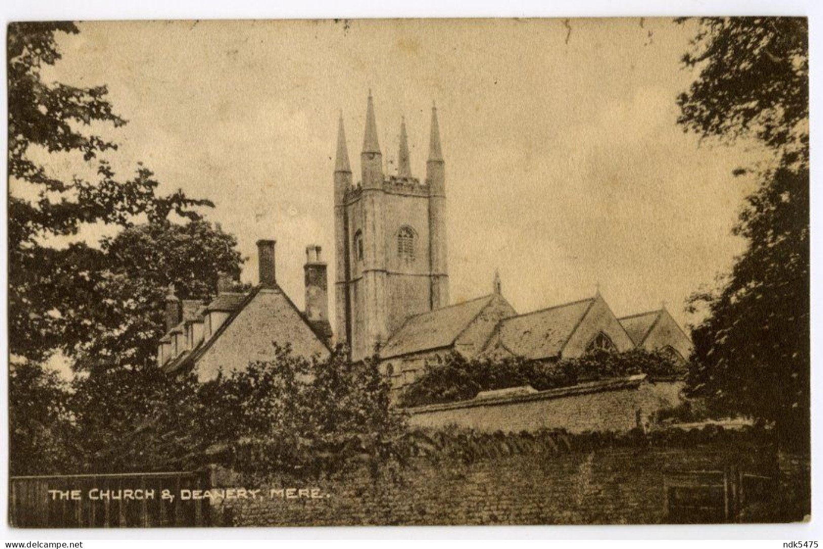 MERE : THE CHURCH AND DEANERY, APPLIN / POSTMARK / BRIDGNORTH, SALOP STREET (JEFFRIES, TREVOR) - Other & Unclassified