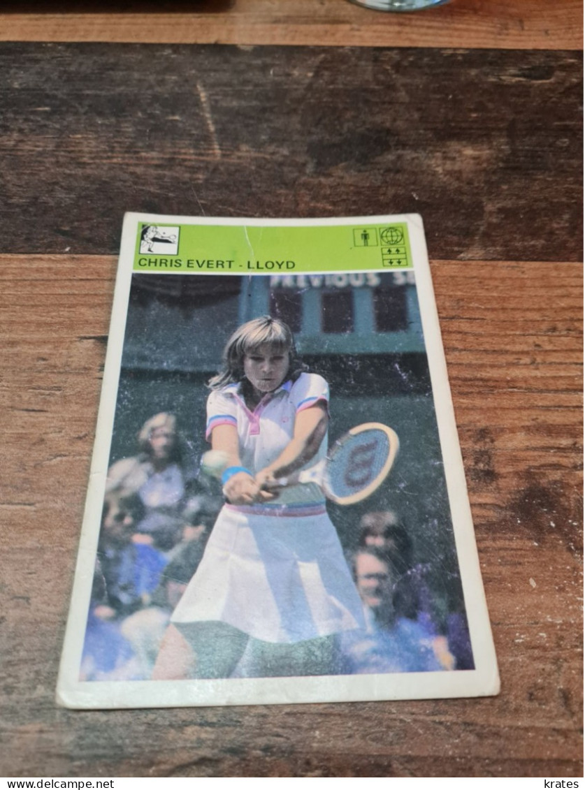 Svijet Sporta Card - Chris Evert - Lloyd - Tennis