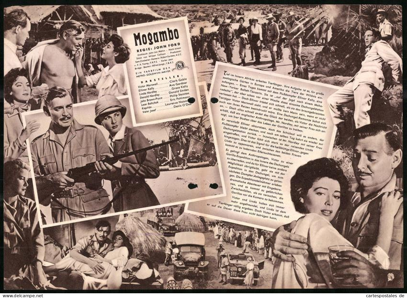 Filmprogramm IFB Nr. 2466, Mogambo, Clark Gable, Ava Gardner, Grace Kelly, Regie: John Ford  - Revistas