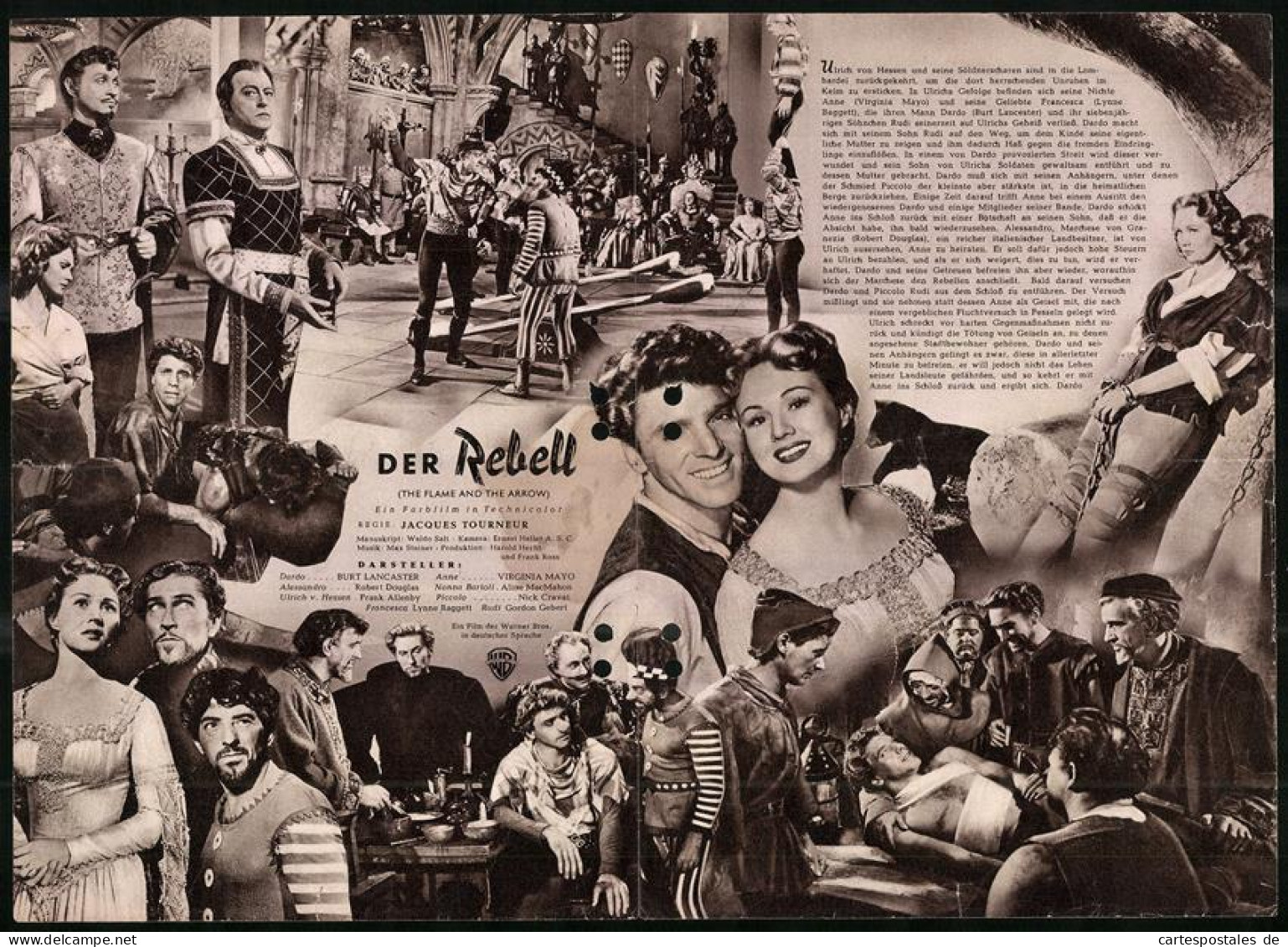 Filmprogramm IFB Nr. 1088, Der Rebell, Burt Lancaster, Virginia Mayo, Regie: Jacques Tourneur  - Zeitschriften