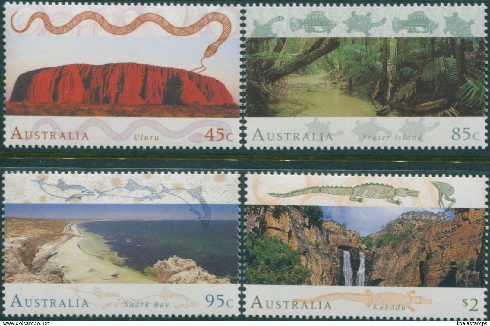 Australia 1993 SG1392-1395 World Heritage Sites Set MNH - Other & Unclassified