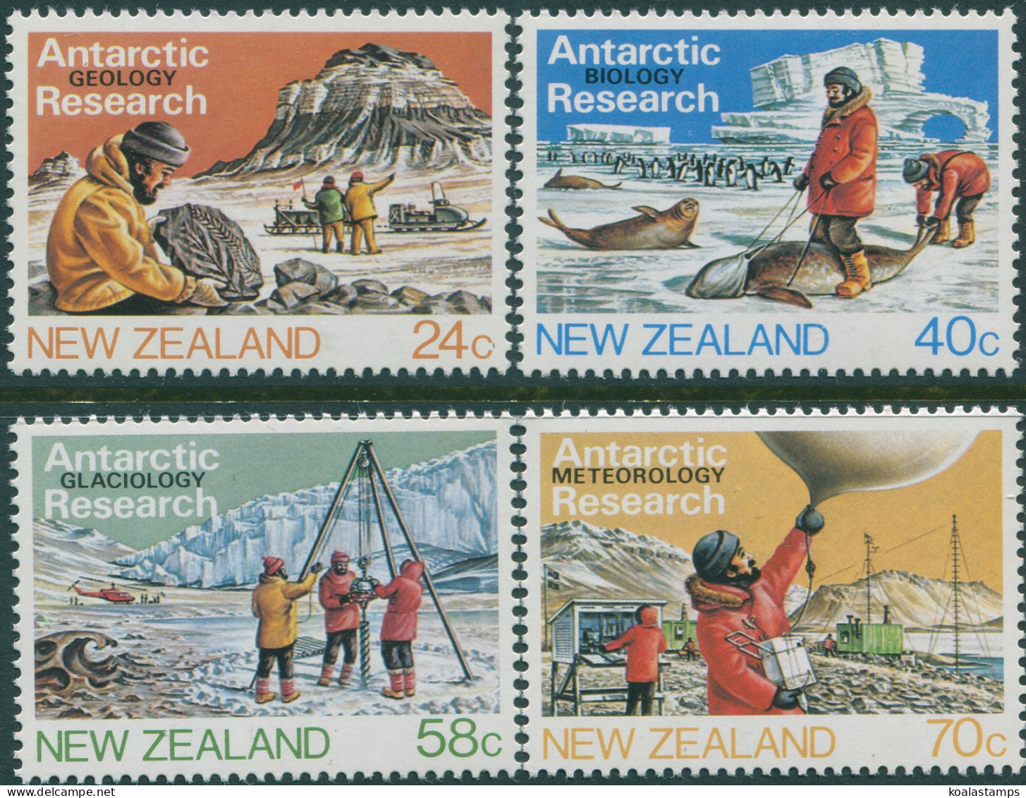 New Zealand 1984 SG1327-1330 Antarctic Set MNH - Andere & Zonder Classificatie