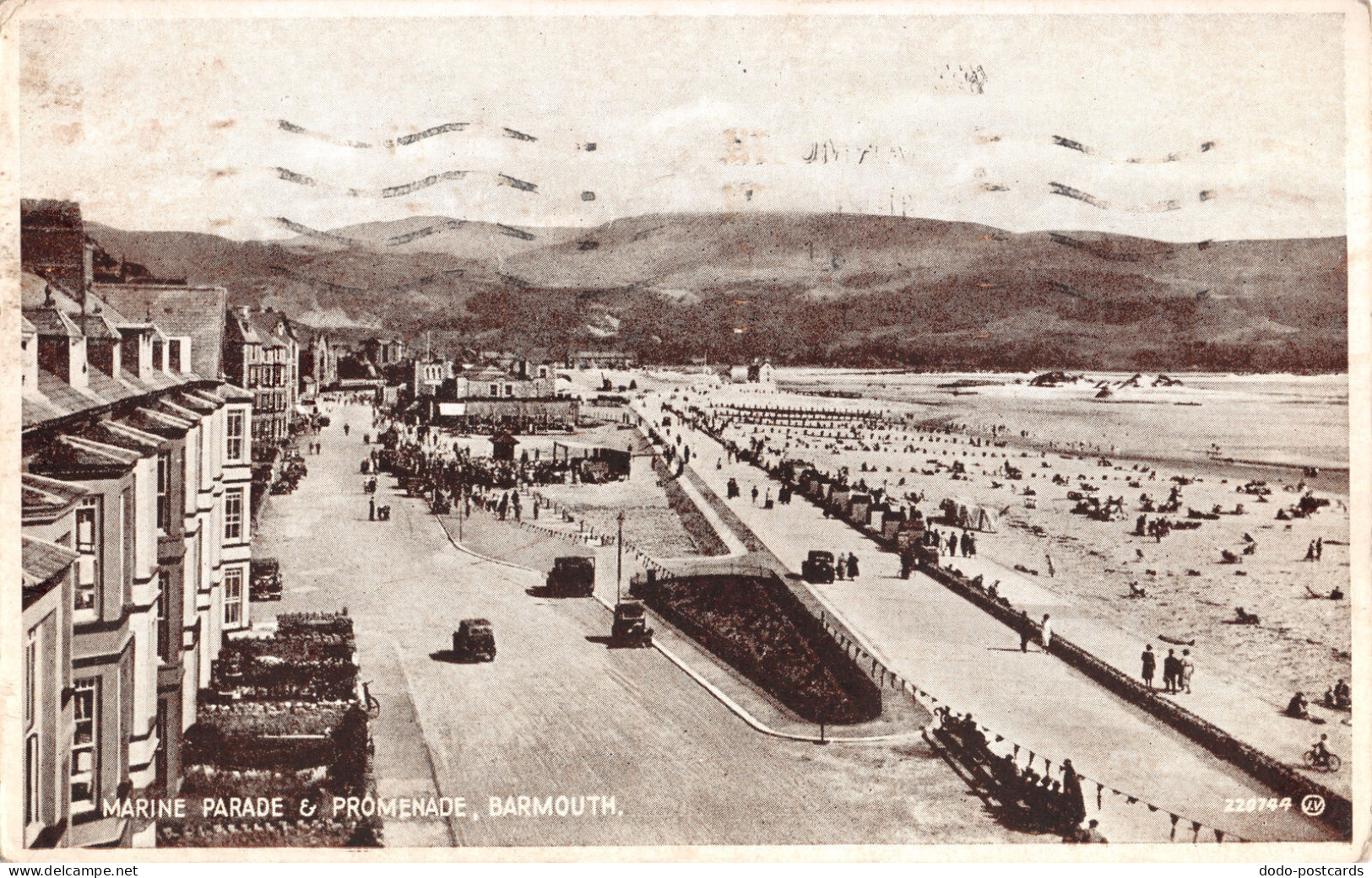 R294577 Marine Parade And Promenade. Barmouth. JV. Valentine. No. 220744. Carbot - Wereld