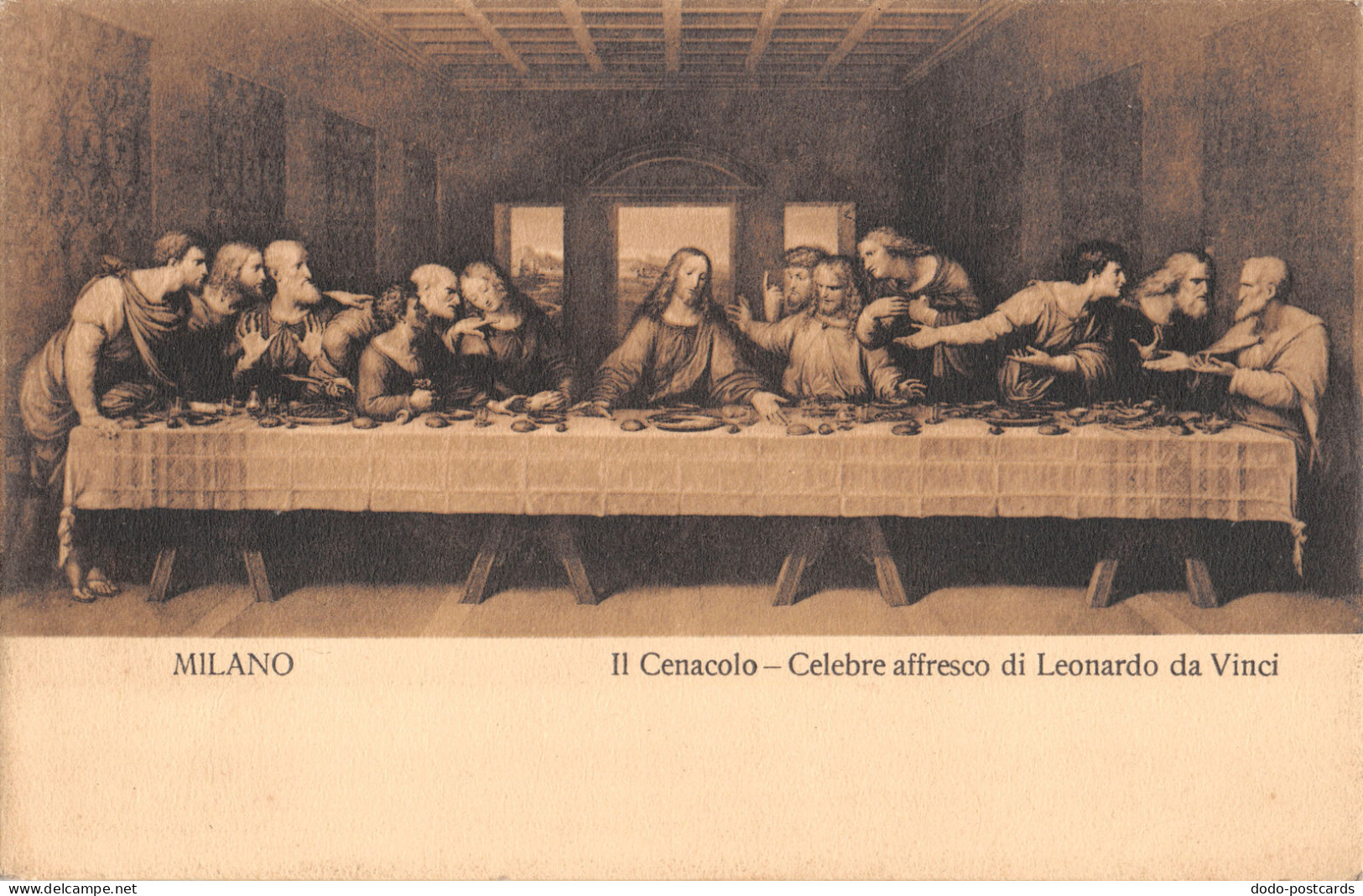 R296705 Milano. Il Cenacolo. Celebre Affresco Di Leonardo Da Vinci. No. 28. L. G - Wereld