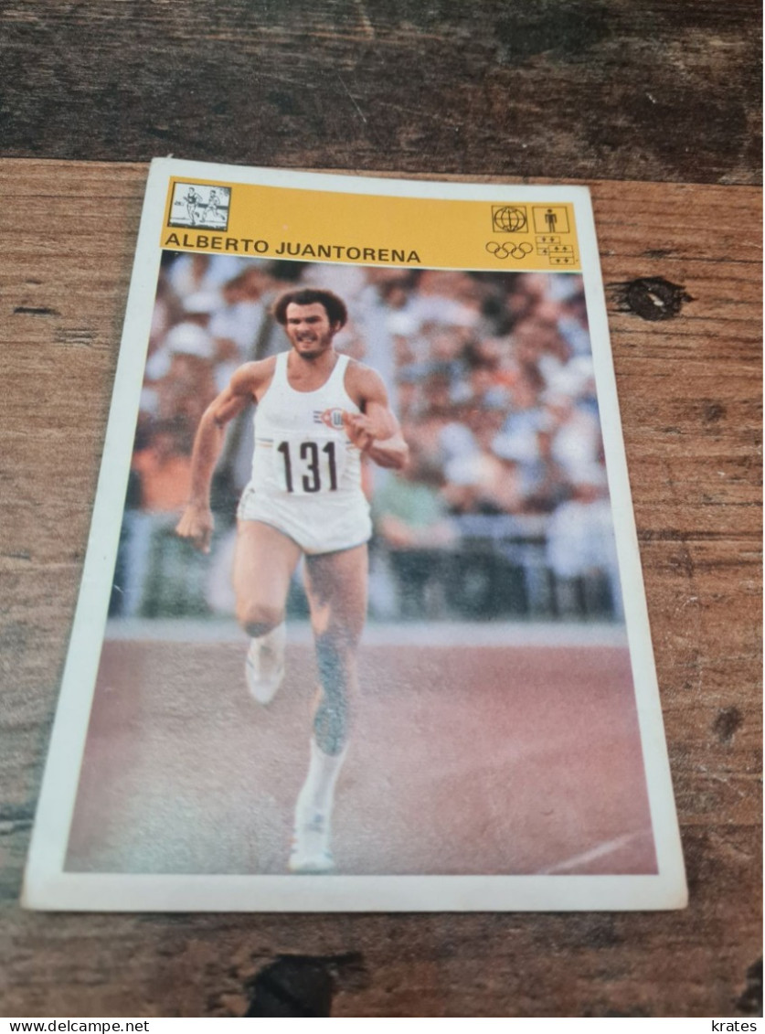 Svijet Sporta Card - Alberto Juantorena   375 - Atletismo