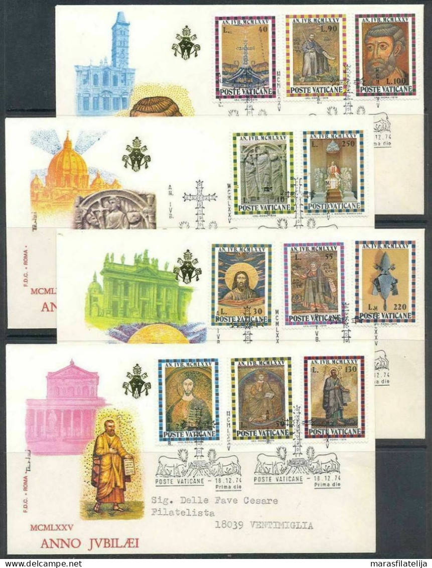 Vatican 1974, Jubilee Year, Anno Jvbilaei, FDC - Other & Unclassified