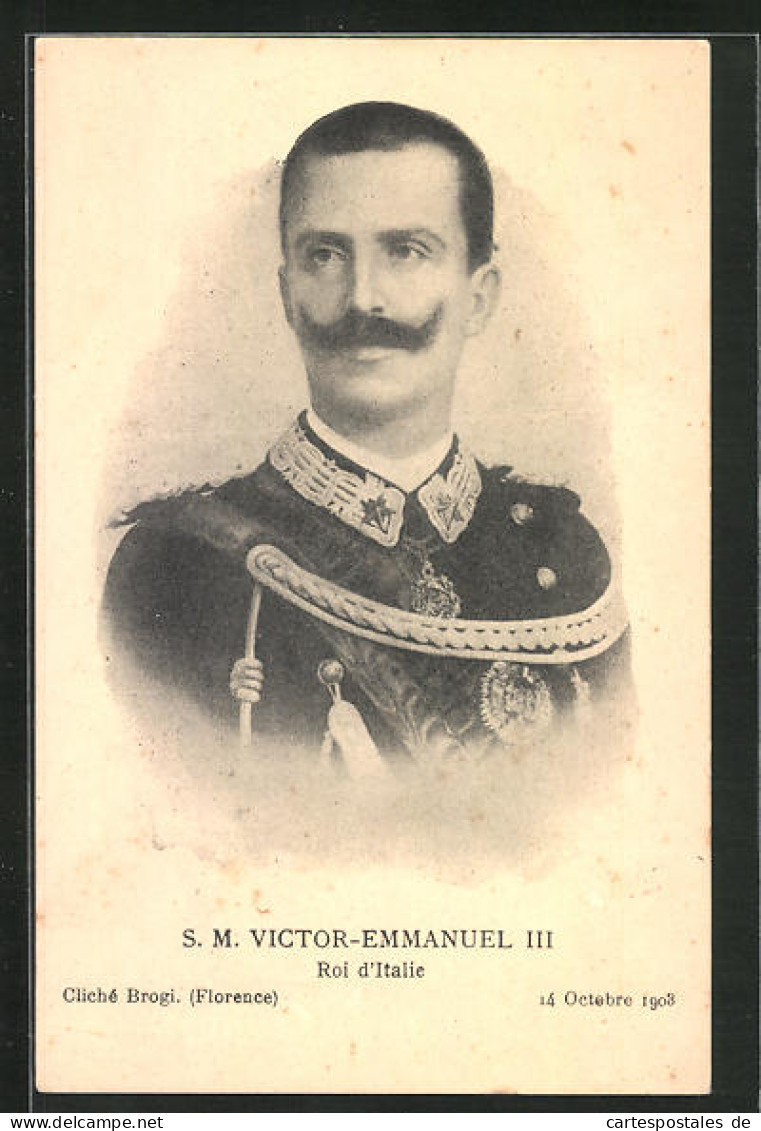 Cartolina S. M. Victor-Emmanuel III., Roi D`Italie  - Case Reali