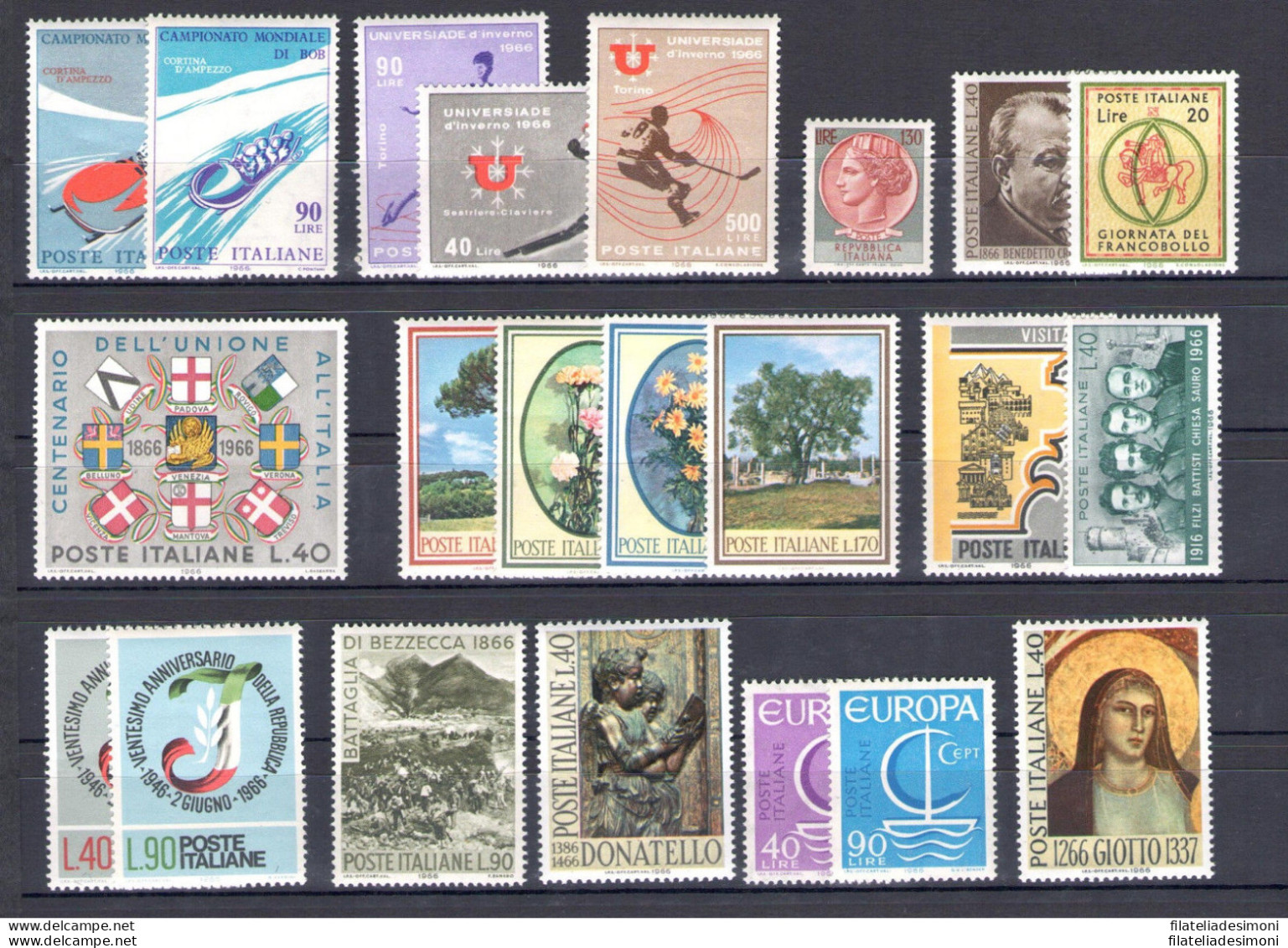 1960-1969 Italia Repubblica, Francobolli nuovi, Annate Complete OFFERTA SPECIALE (Senza Gronchi Rosa) MNH**