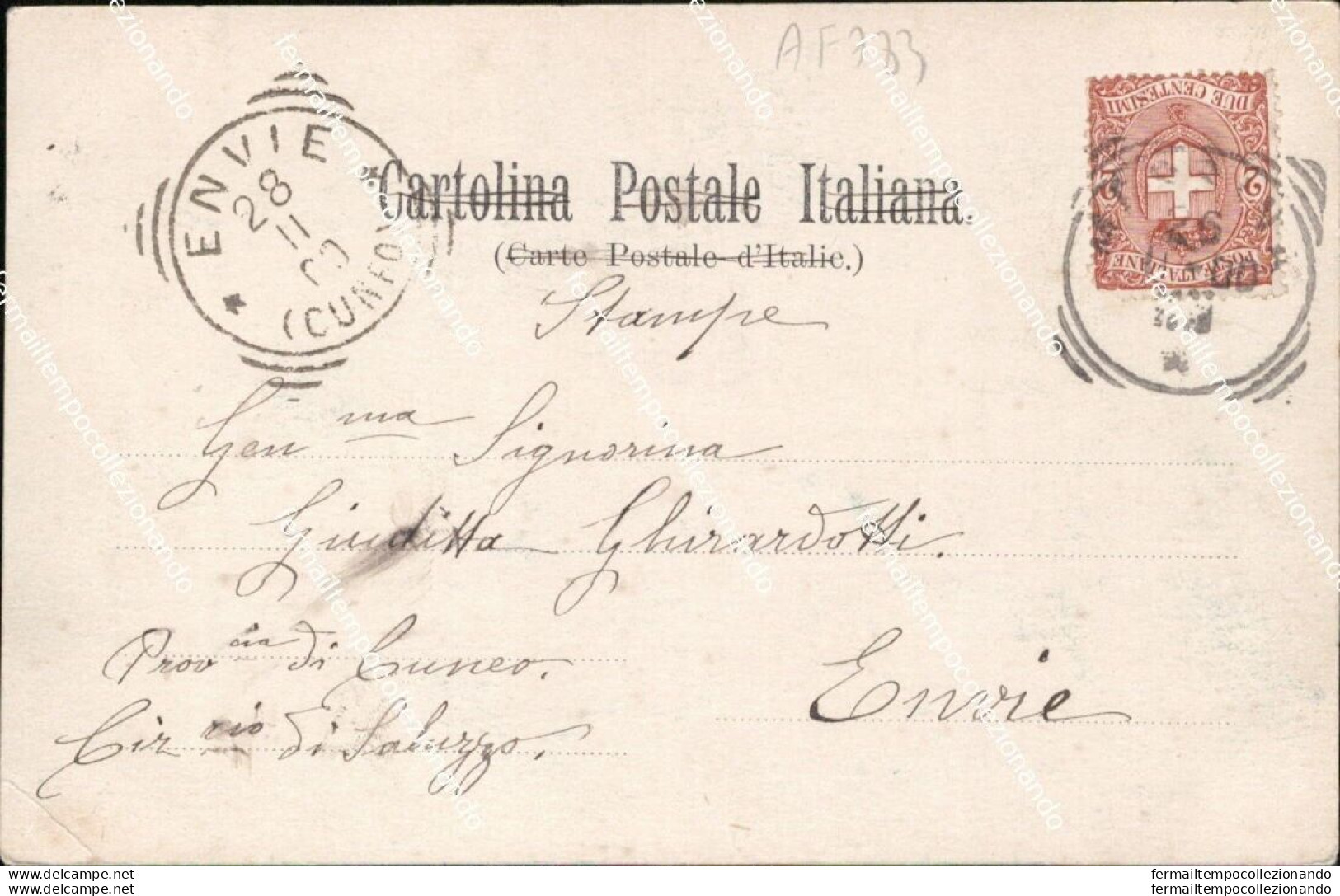 Af783 Cartolina Messina Citta' Corso Vittorio Emanuele 1900 Sicilia - Messina