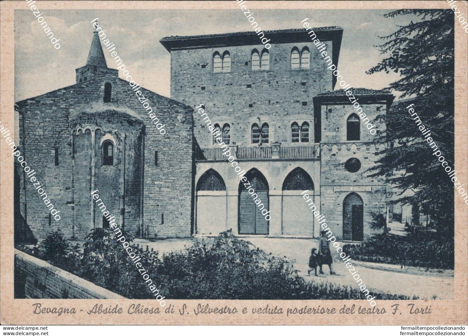 At441 Cartolina Bevagna Abside Chiesa Di S.silvestro Provincia Di Perugia - Perugia