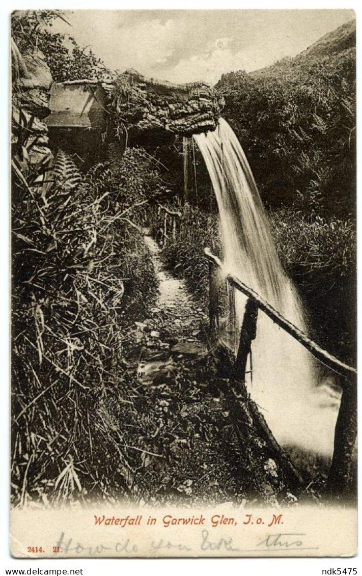 ISLE OF MAN : WATERFALL IN GARWICK GLEN / BIRKENHEAD, ELGIN STREET (READE) - Insel Man