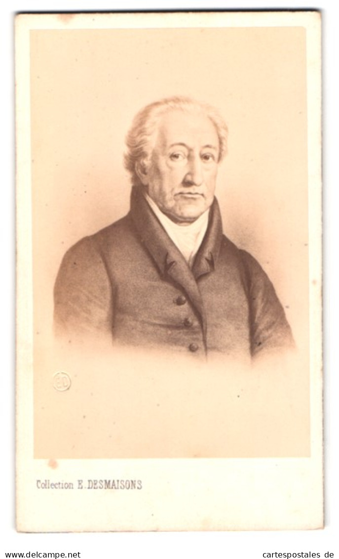 Fotografie Johann Wolfgang Von Goethe Im Portrait  - Personalidades Famosas
