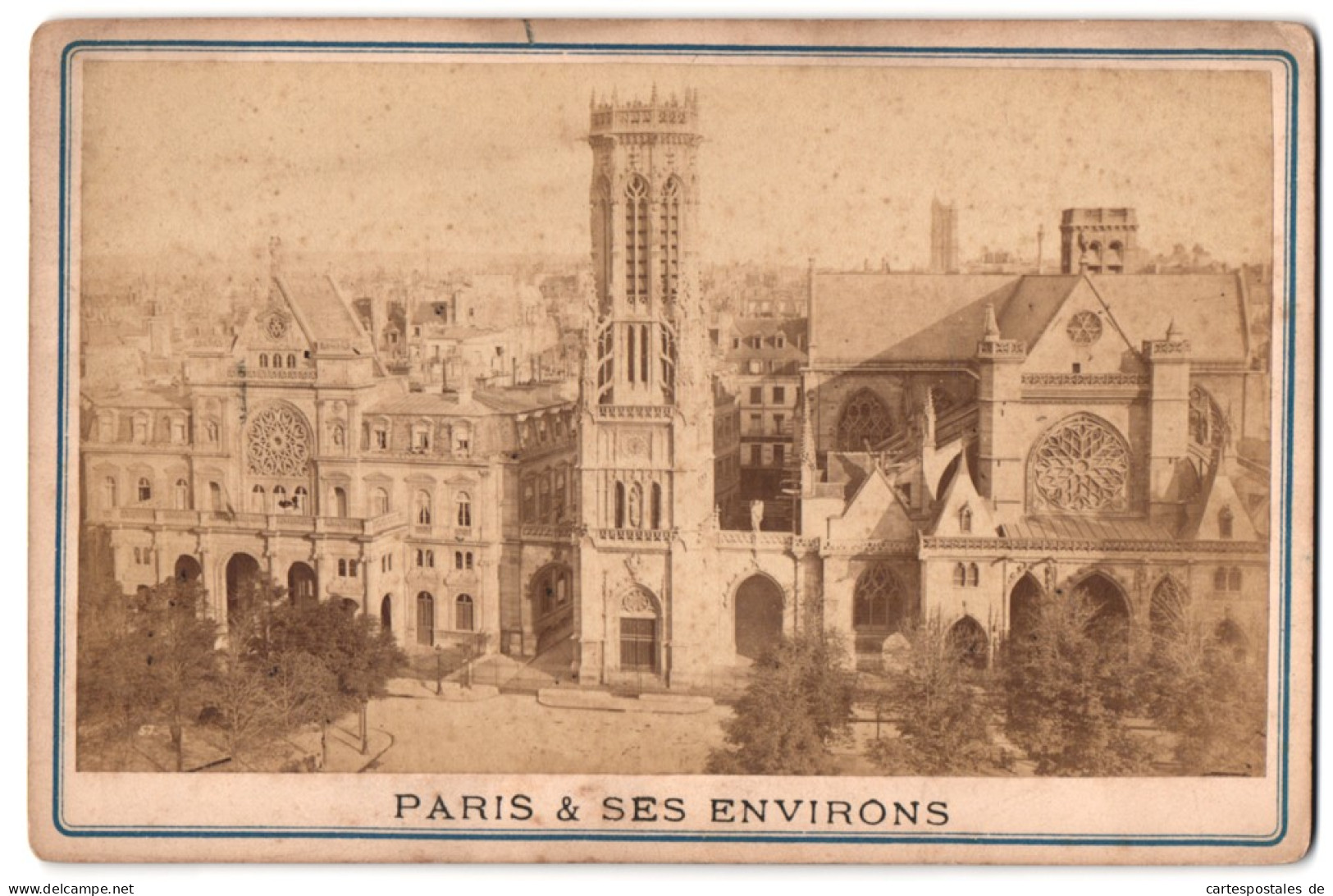 Photo Photographe Inconnu,  Vue De Paris, Saint-Germain L'Église  - Lugares