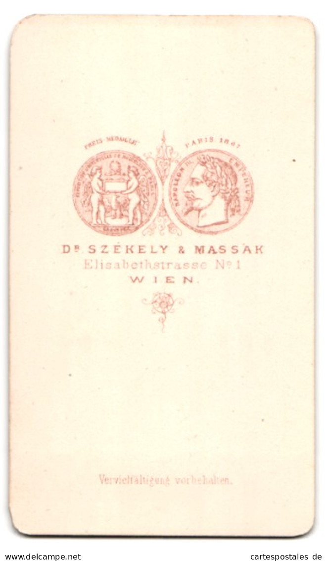 Fotografie Dr. Szekely & Massak, Wien, Elisabethstr. 1, Portrait Eines österreichischen Offiziers  - Anonymous Persons