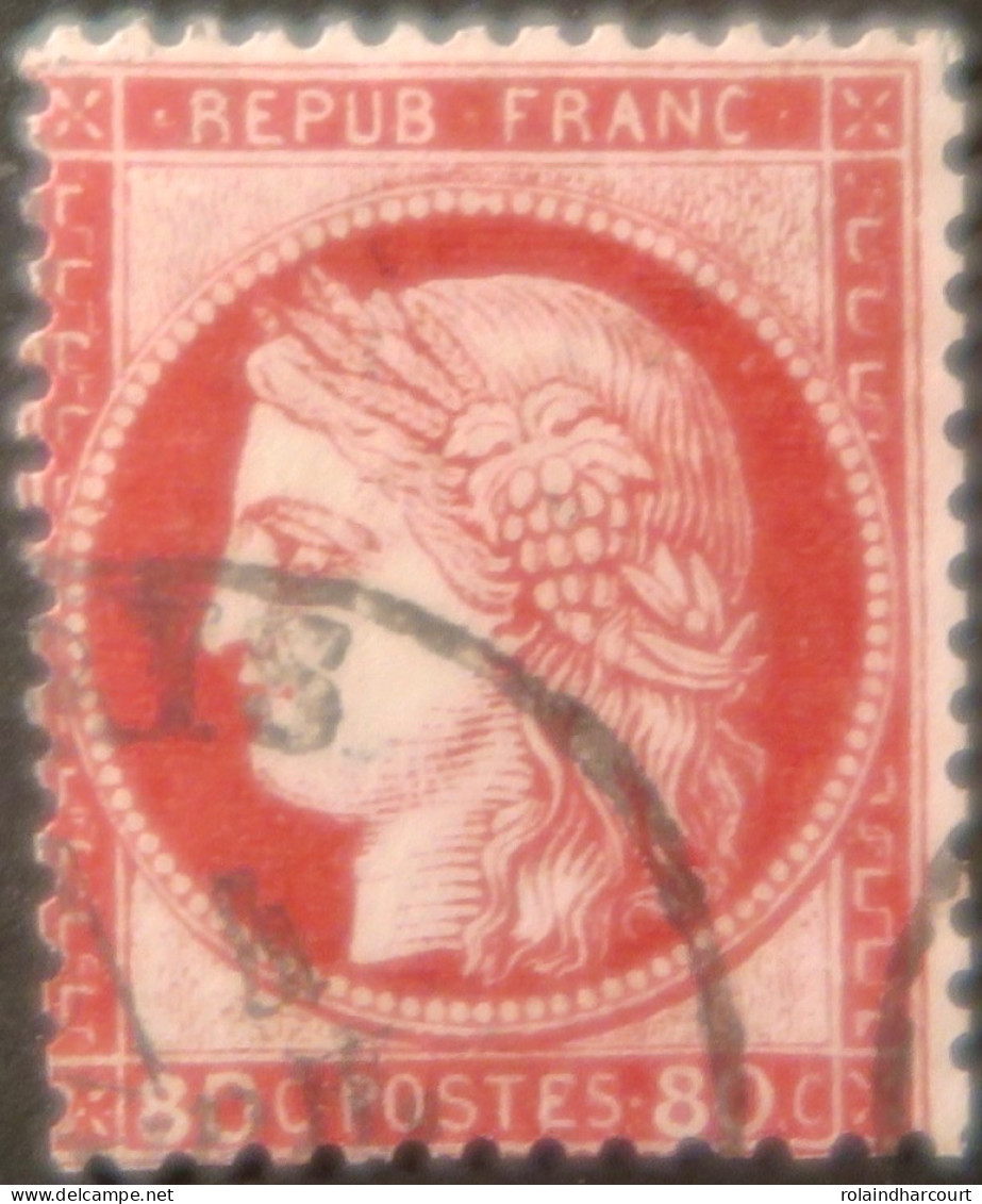X1210 - FRANCE - CERES N°57a Rose Carminé - CàD De PARIS - 1871-1875 Cérès