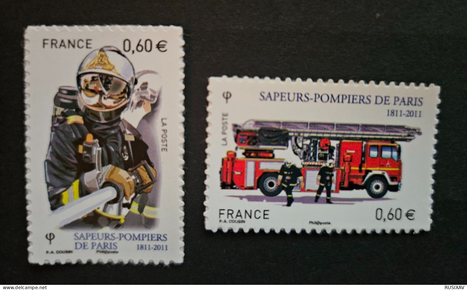 France 2011 Autoadhésif N°601 Et 602 SAPEURS-POMPIERS - Neufs