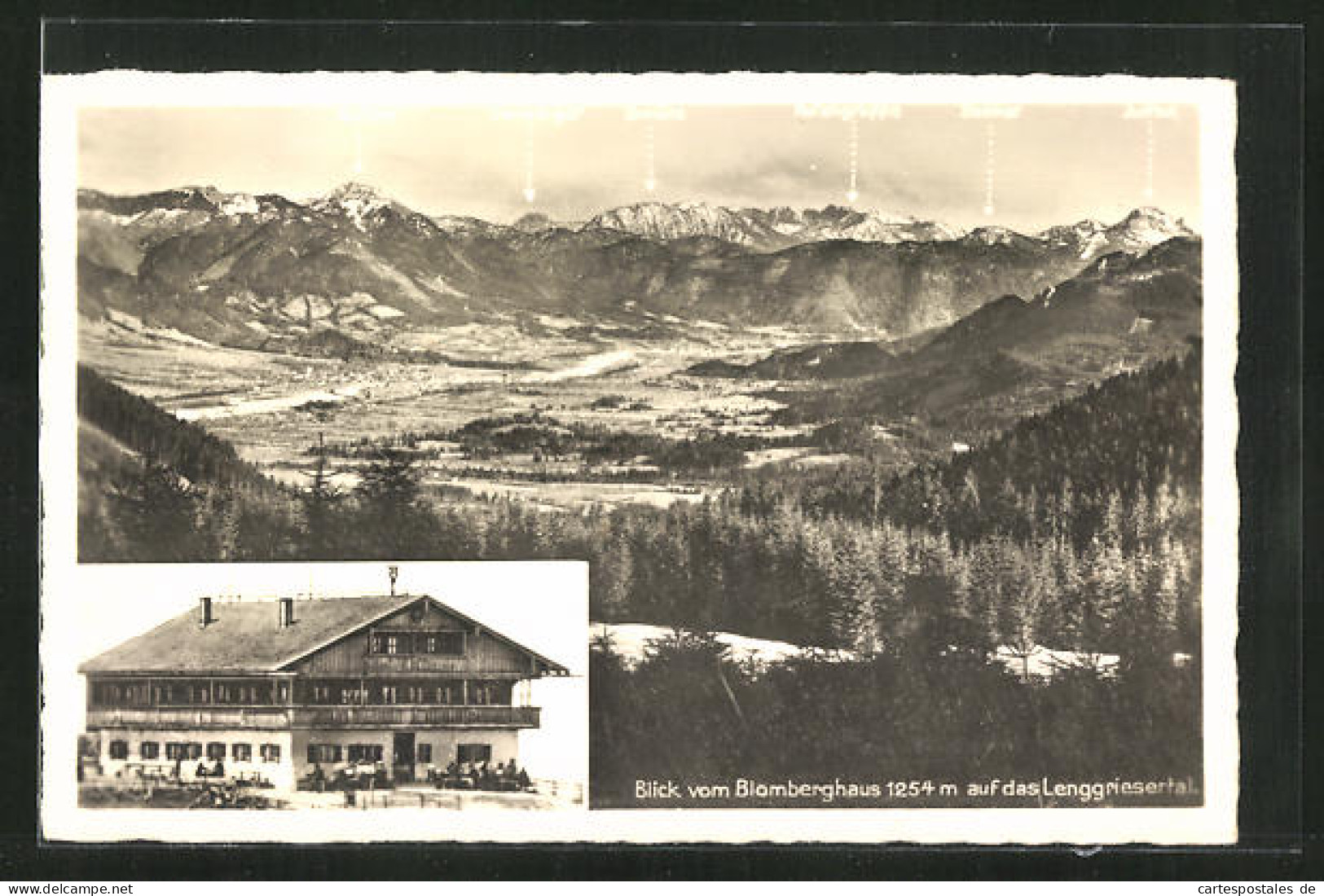 AK Bad Tölz, Blick Vom Blomberghaus Auf Lenggriesertal  - Lenggries
