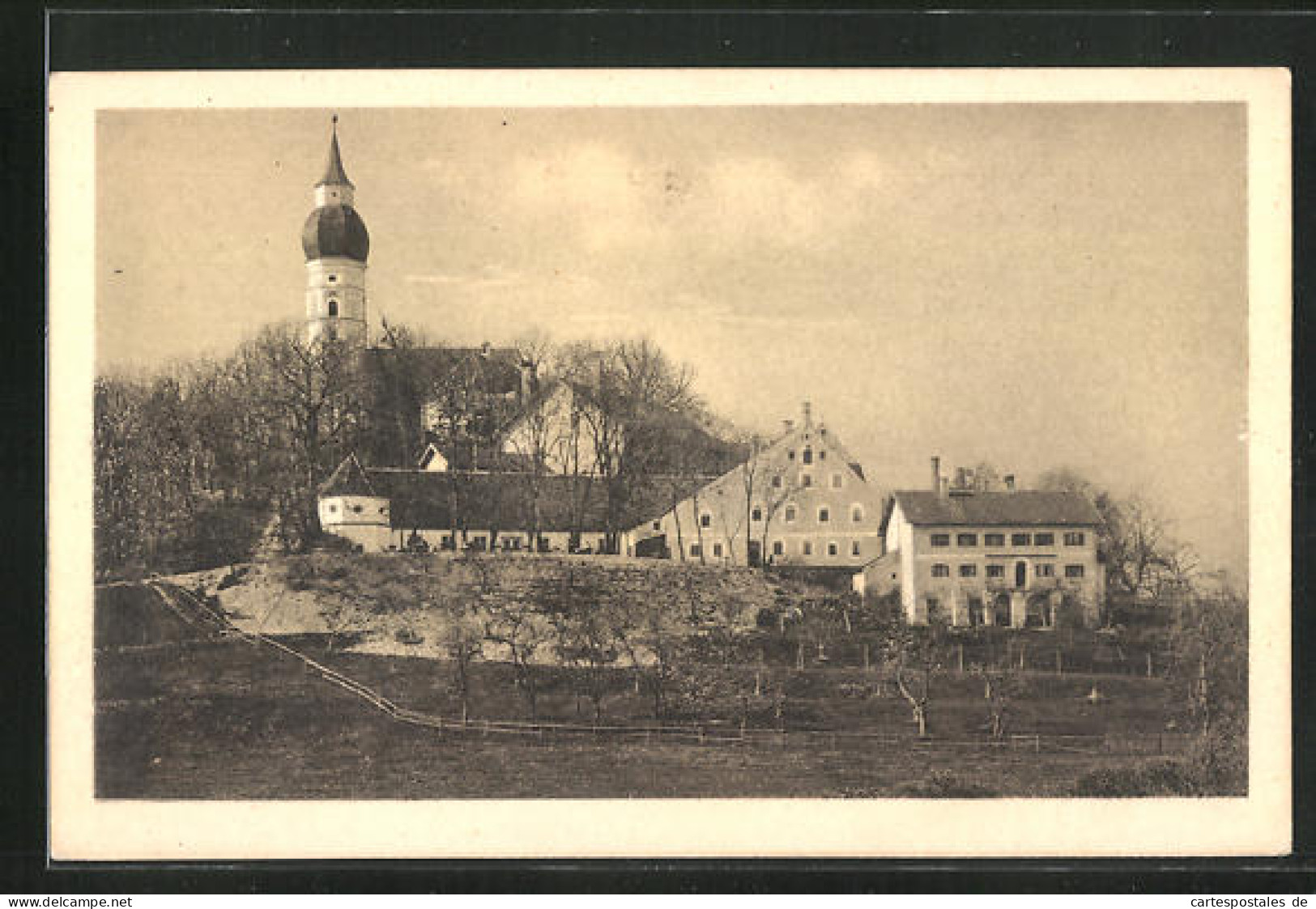 AK Andechs, Gasthaus Wastian Am Fusse Des Klosters Andechs Mit Saalbau  - Other & Unclassified