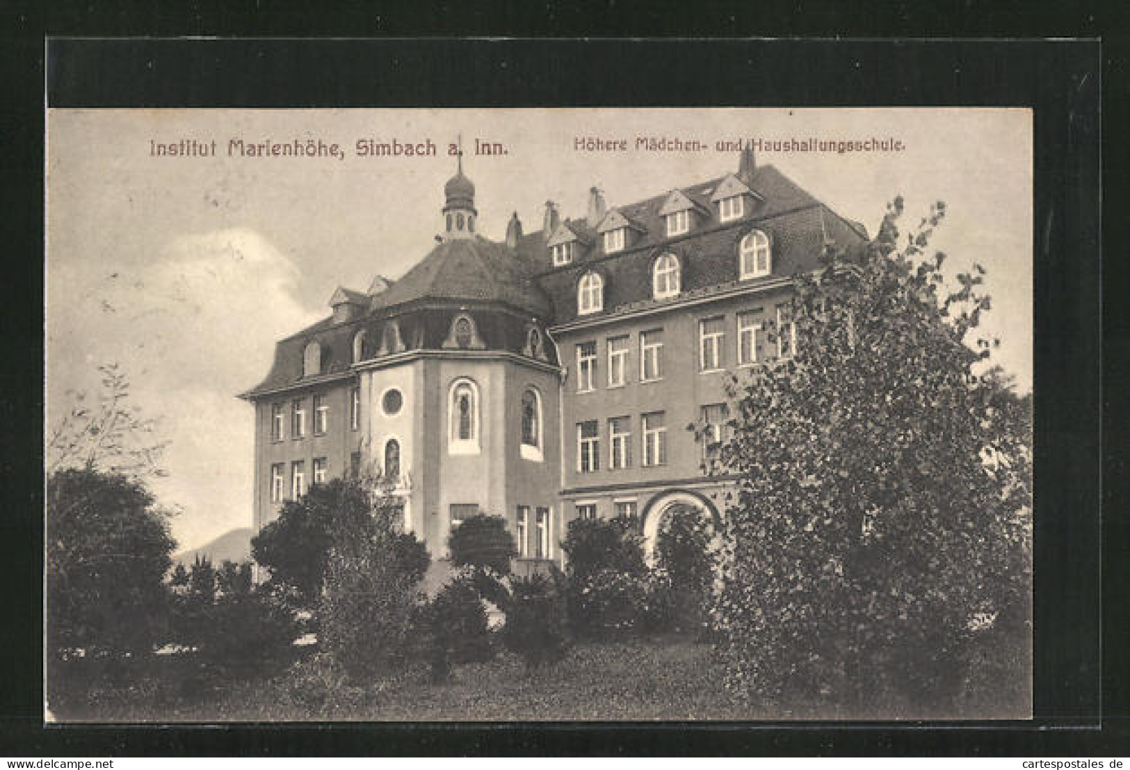 AK Simbach A. Inn, Institut Marienhöhe, Höhere Mädchen- Und Haushaltungsschule  - Simbach