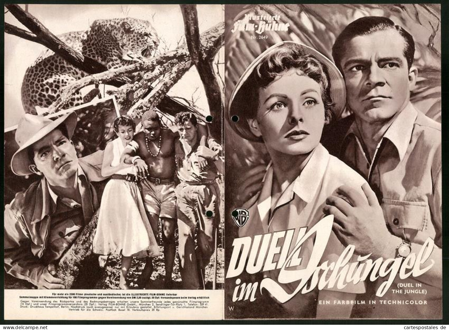 Filmprogramm IFB Nr. 2649, Duell Im Dschungel, Jeanne Crain, Dana Andrews, Regie: George Marshall  - Revistas