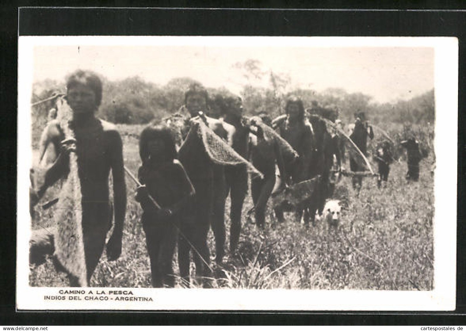 AK Argentina, Camino A La Pesca, Indios Del Chaco  - Ohne Zuordnung