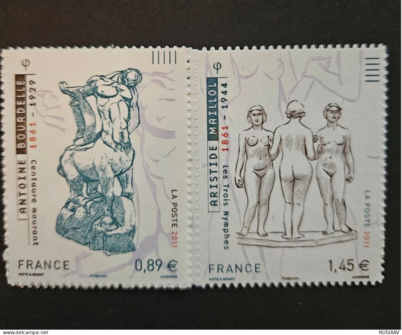 France 2011 Autoadhésifs N°633 Et 634 MAILLOL Et BOURDELLE - Ungebraucht