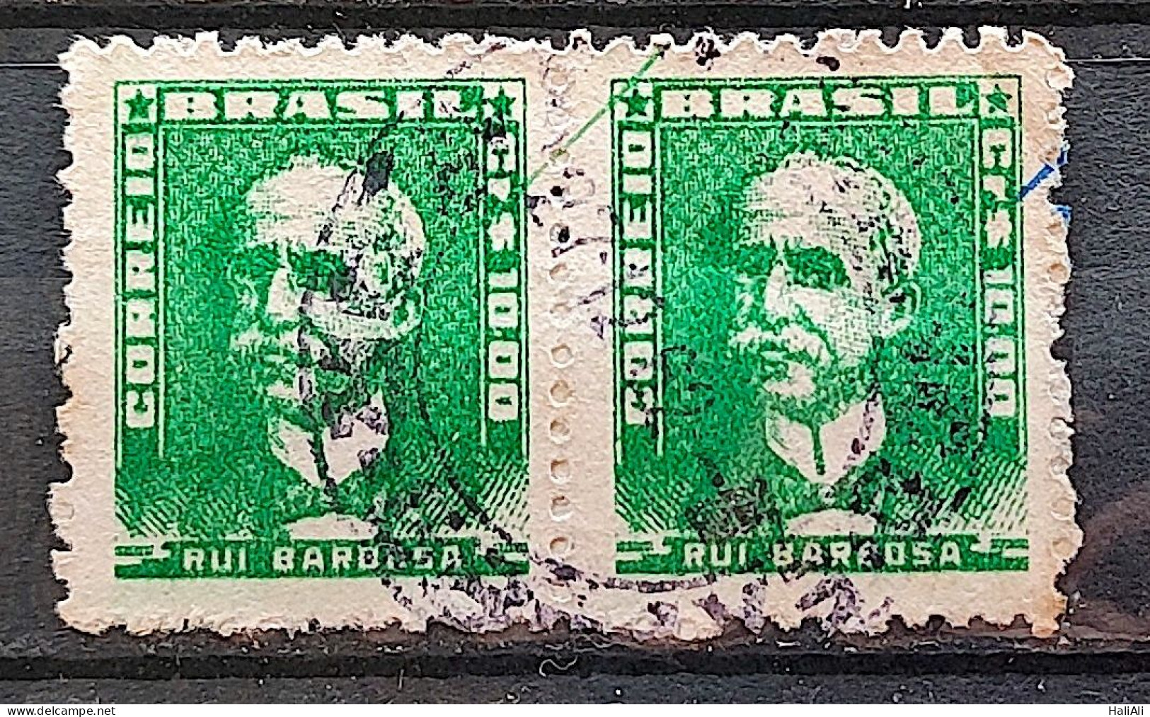 Brazil Regular Stamp RHM 508 Great-granddaughter Rui Barbosa 1960 Double Circulated 1 - Gebruikt