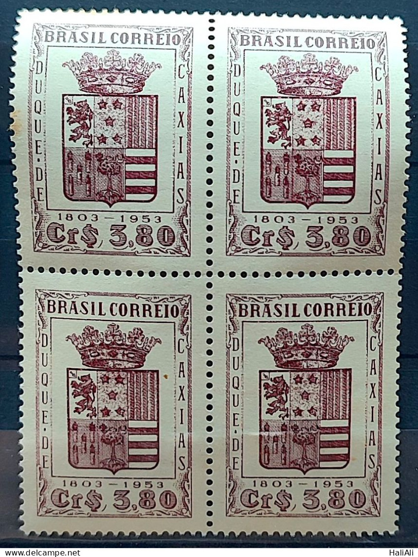 C 310 Brazil Stamp Duque De Caxias Military Coat Of Arms 1953 Block Of 4 - Unused Stamps