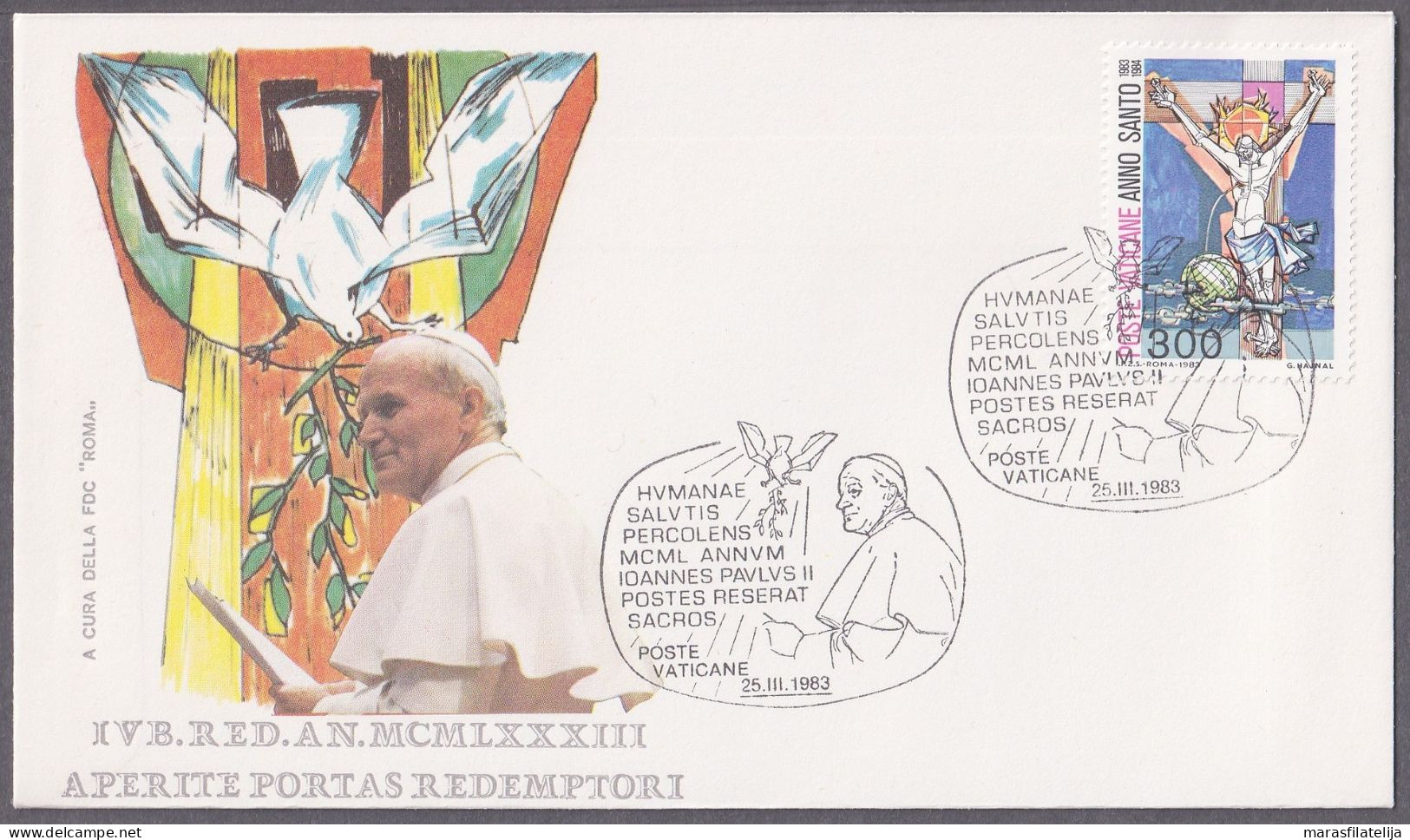 Vatican 1983, The Jubilee Of The Redemption, Special Cover (II) - Other & Unclassified