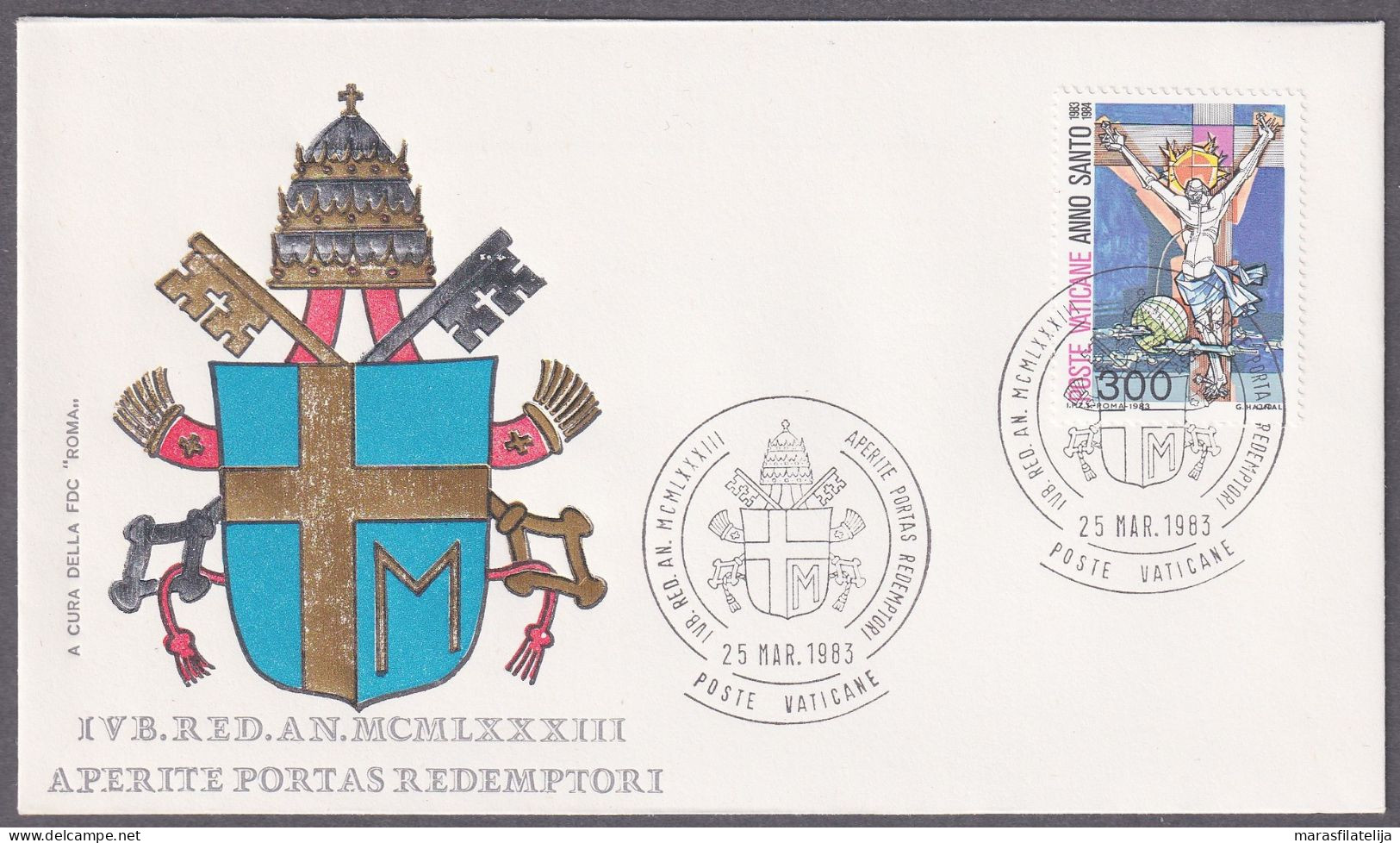 Vatican 1983, The Jubilee Of The Redemption, Special Cover (IV) - Otros & Sin Clasificación