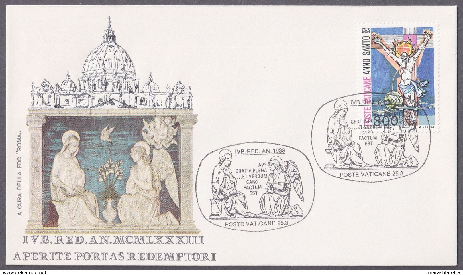 Vatican 1983, The Jubilee Of The Redemption, Special Cover (V) - Andere & Zonder Classificatie