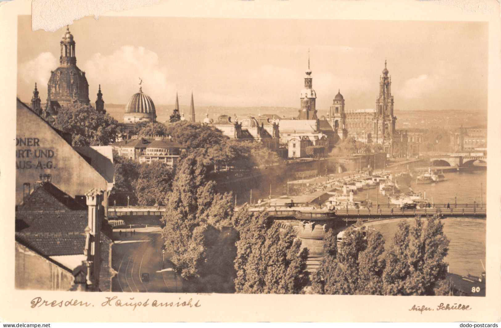 R296166 Dresden. Hauptansicht. 80. Aufn. R. M. Schulze - Monde