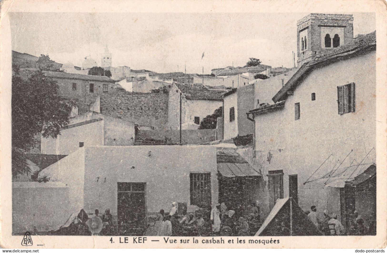 R296893 E. P. A. 4. Le Kef. Vue Sur La Casbah Et Les Mosquees. Africaines - Wereld