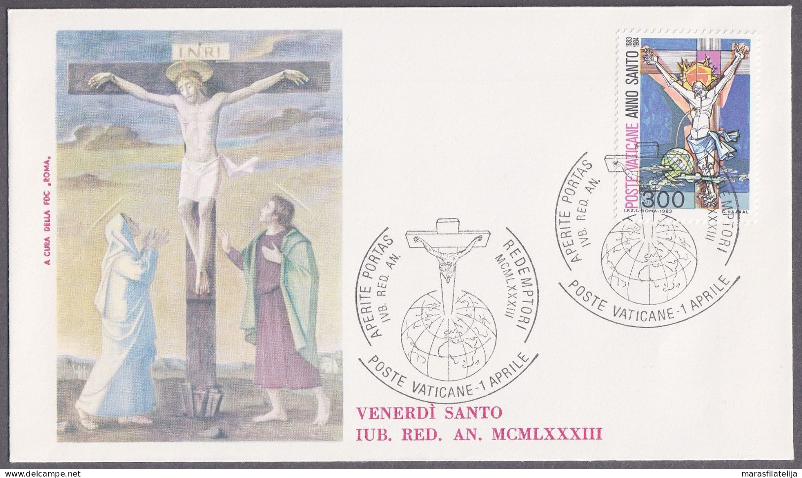 Vatican 1983, The Jubilee Of The Redemption, Special Cover (VII) - Sonstige & Ohne Zuordnung