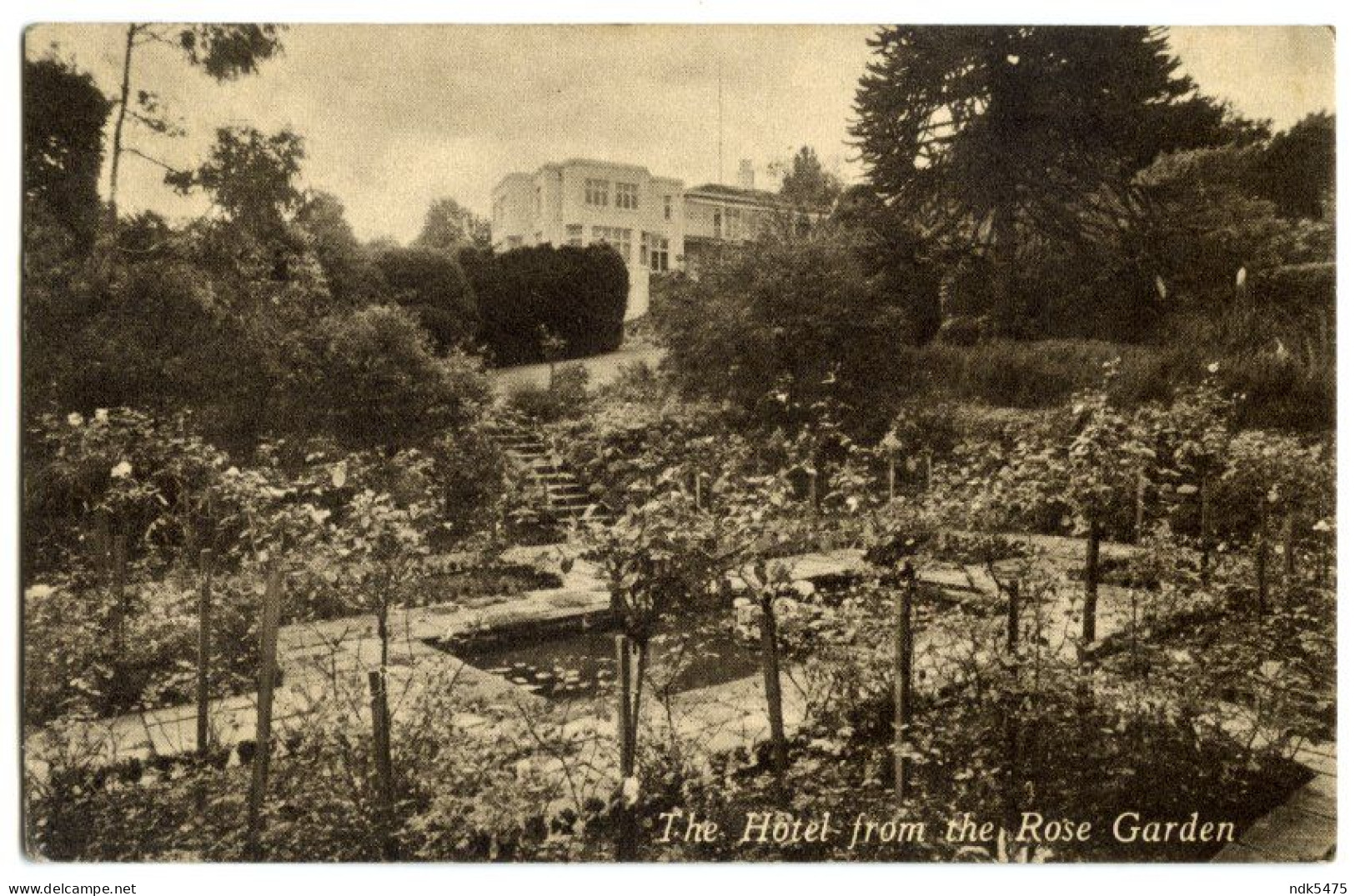 SHALDON : THE DUNMORE HOTEL, THE HOTEL FROM THE ROSE GARDEN / EDGWARE, HILLCREST AVENUE (FLOCKTON) - Andere & Zonder Classificatie