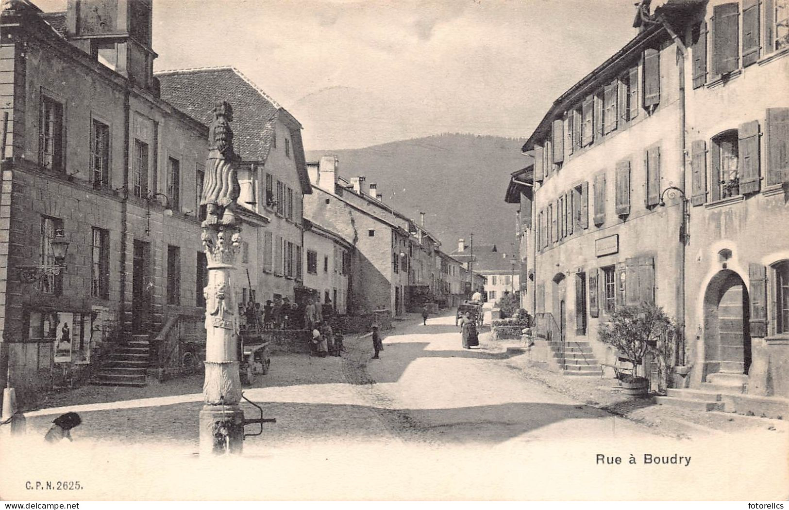 Rue A Boudry - CPA 1904 - Boudry