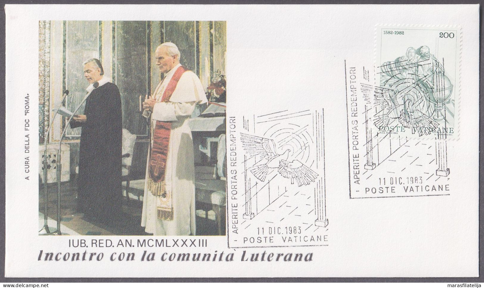 Vatican 1983, The Jubilee Of The Redemption, Special Cover (VIII) - Otros & Sin Clasificación