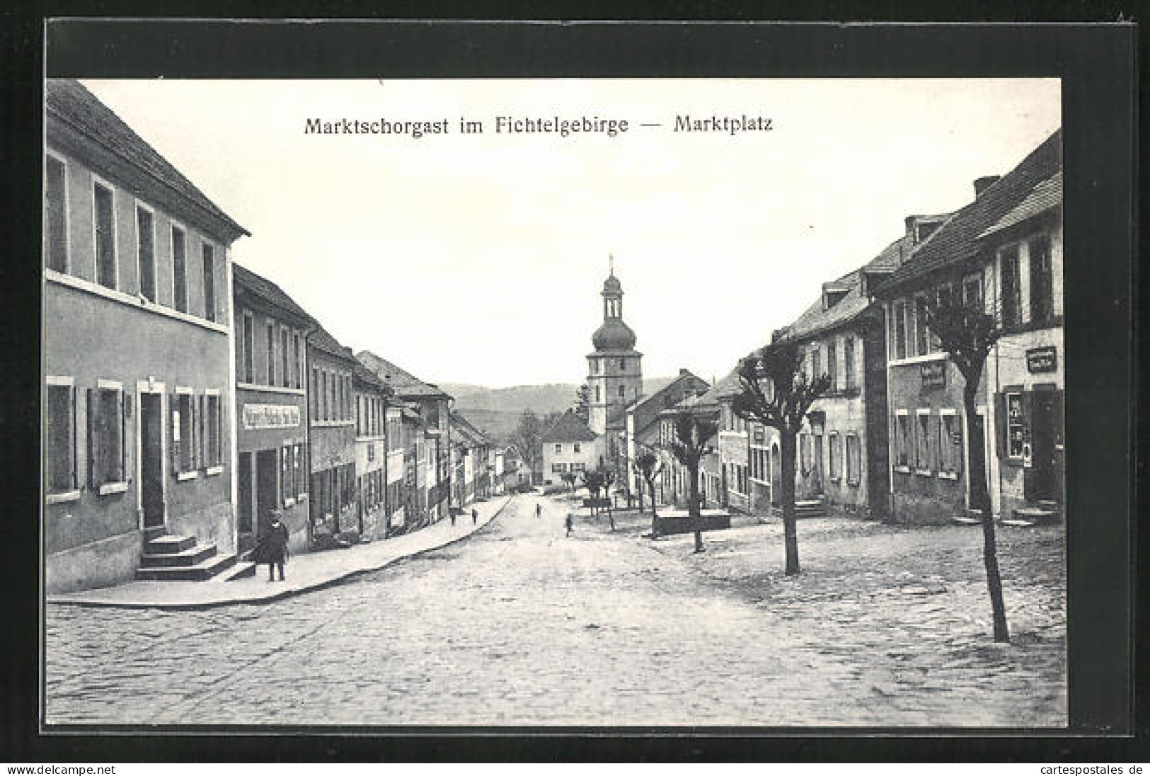 AK Marktschorgast, Strassenpartie Am Marktplatz  - Sonstige & Ohne Zuordnung