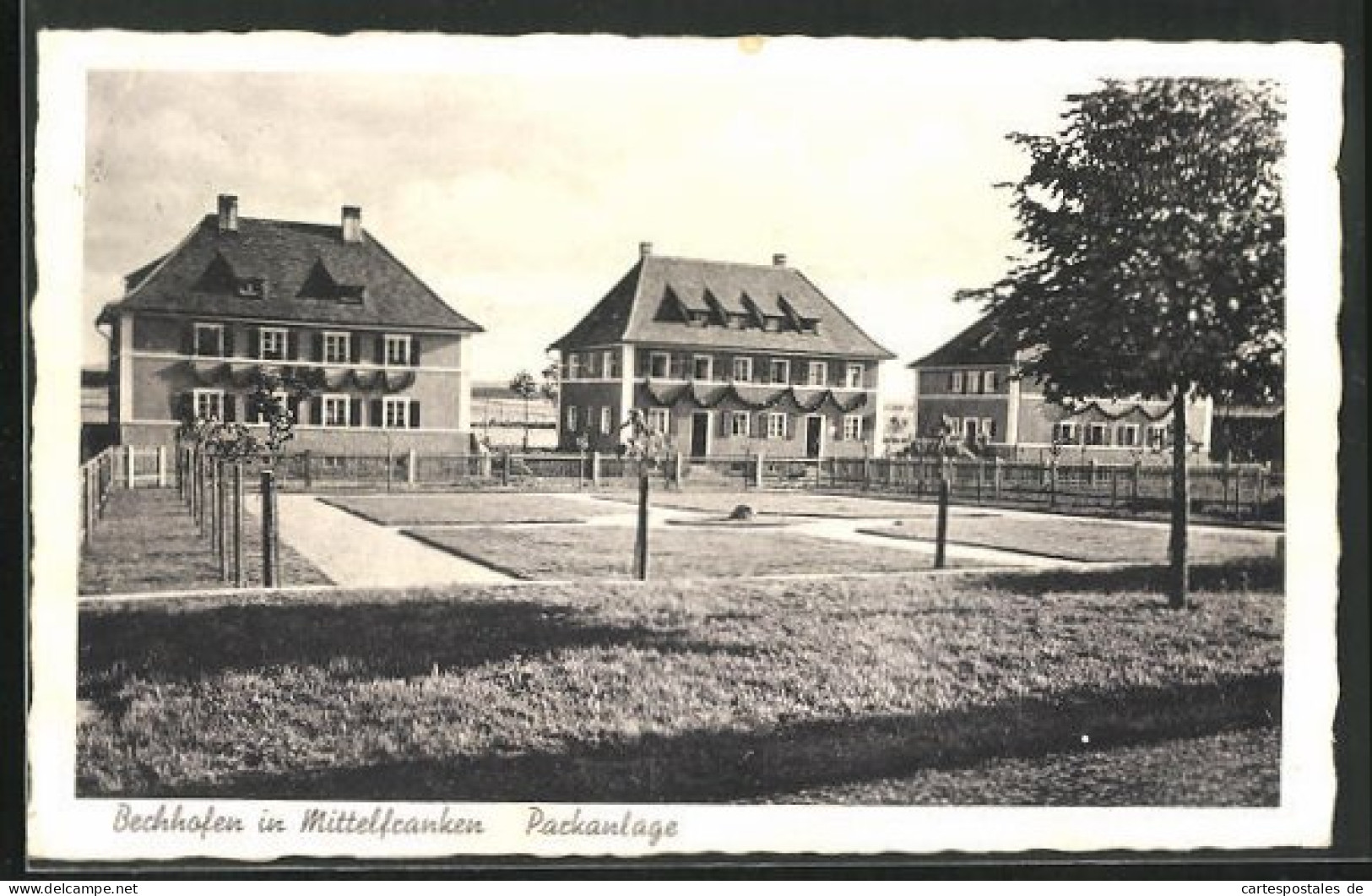 AK Bechhofen In Mittelfranken, Parkanlage  - Autres & Non Classés