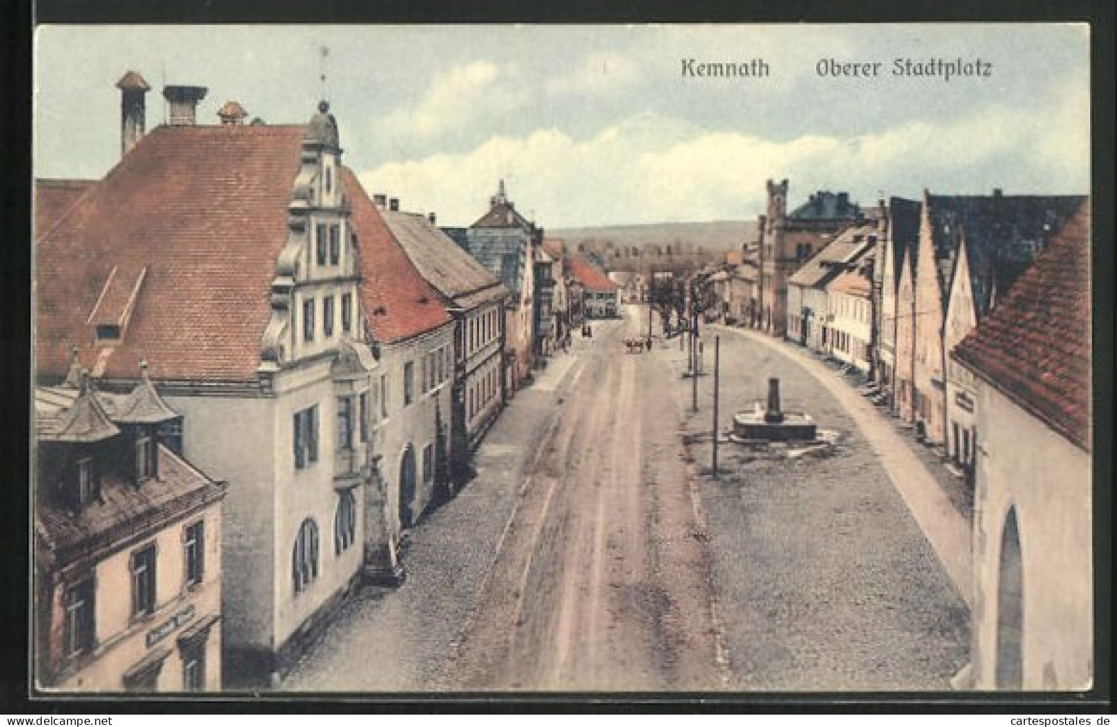 AK Kemnath, Oberer Stadtplatz Mit Brunnen  - Autres & Non Classés