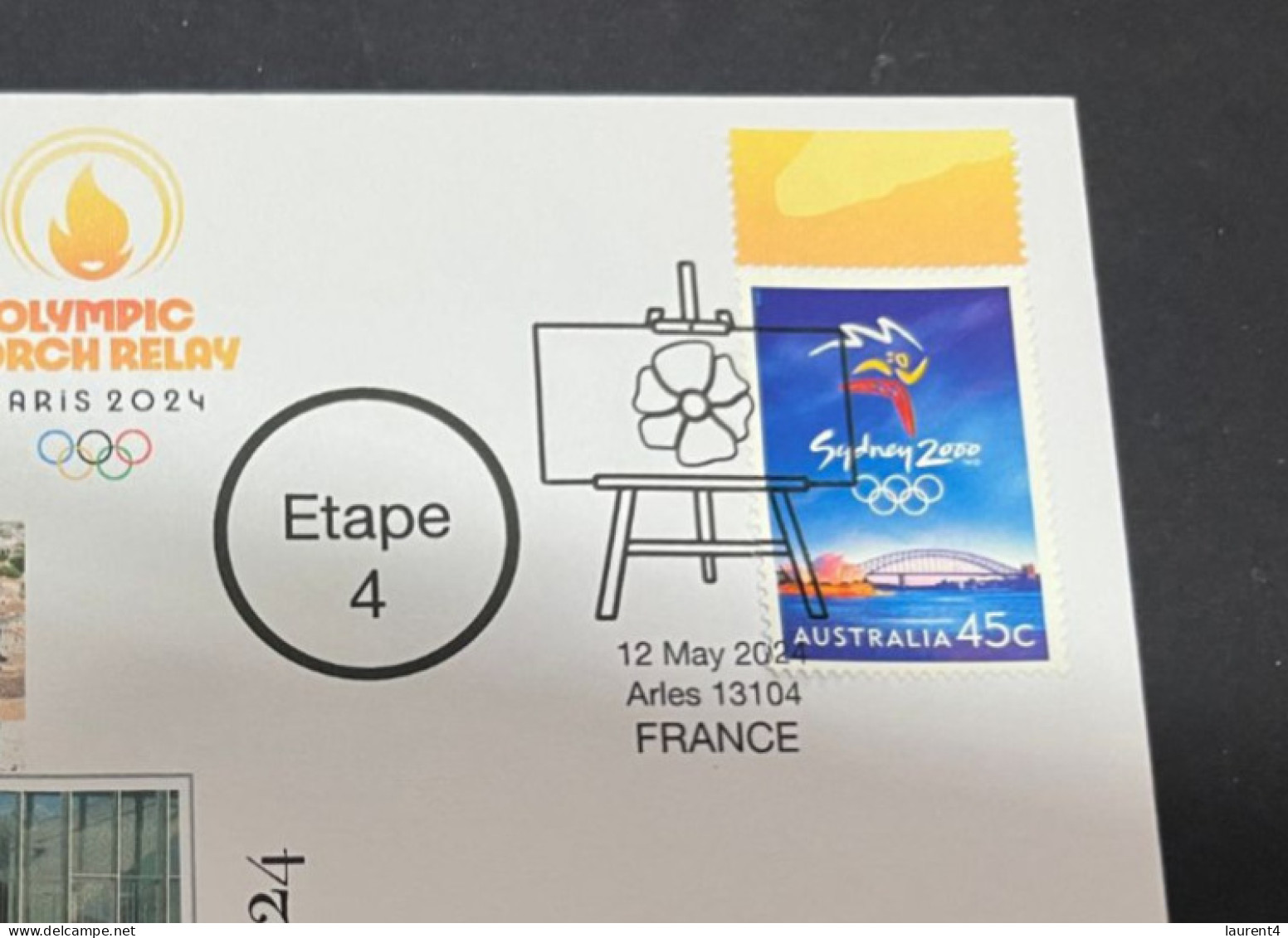 12-5-2024 (5 Z 2) Paris Olympic Games 2024 - Torch Relay (Etape 4) In Arles (12-5-2024) With OLYMPIC Stamp - Estate 2024 : Parigi