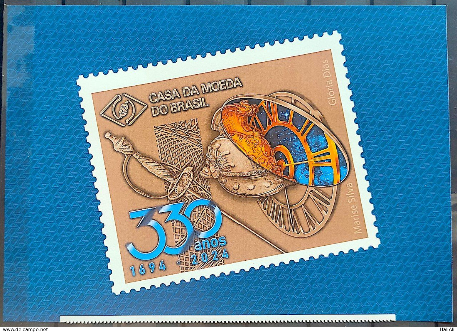 SI 18 Vignette Of Brazil Institutional Stamp Mint Helmet Sword Money Watch 2024 - Personalisiert