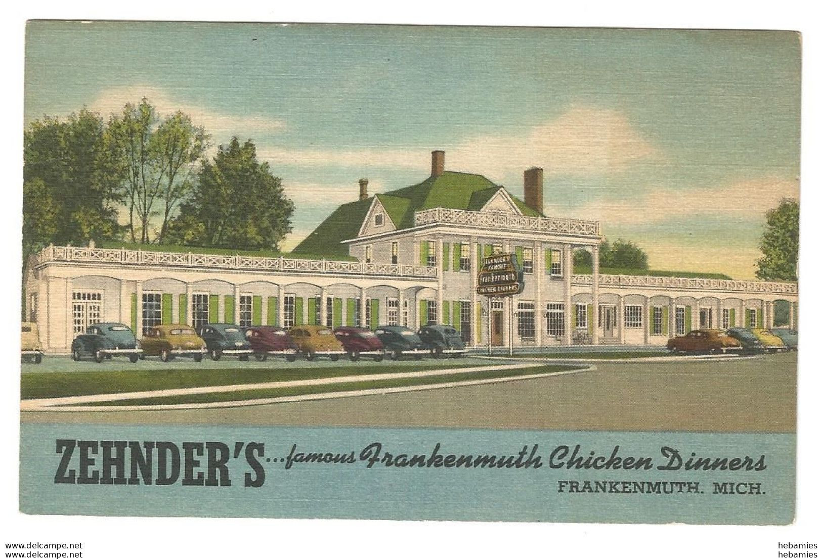 ZEHNDER's Famous Frankenmuth Chicken Dinners - MICHIGAN USA - - Autres & Non Classés