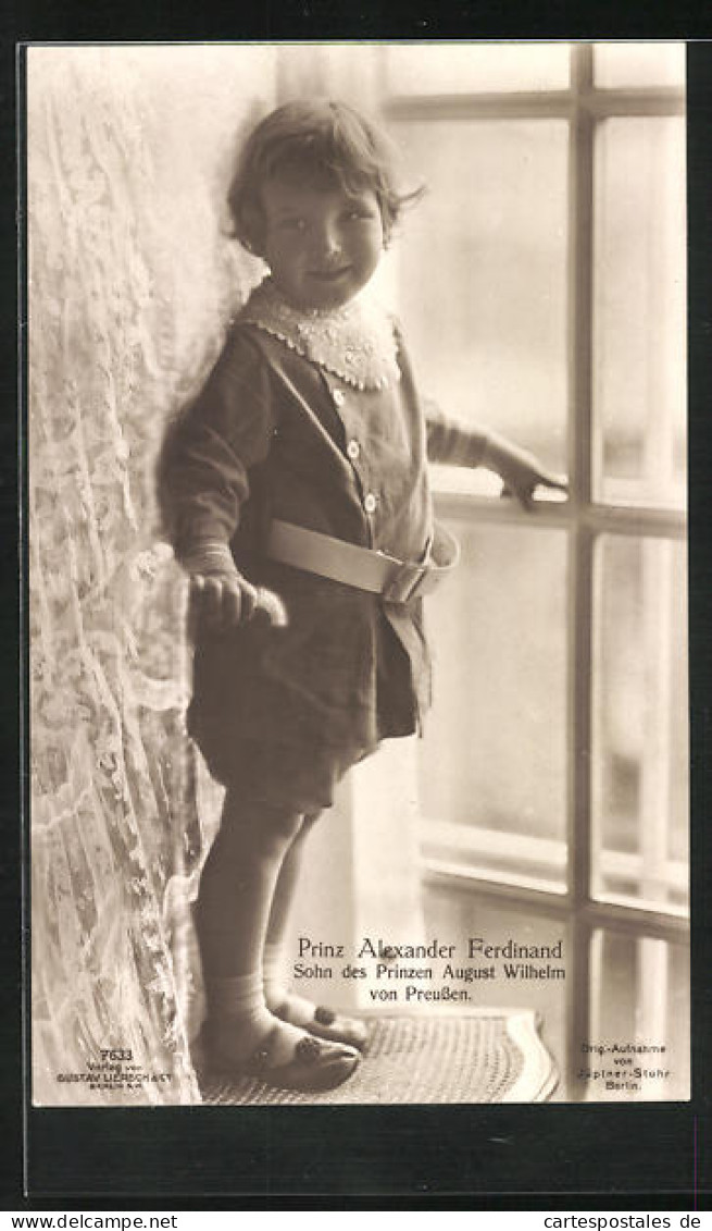 AK Prinz Alexander Ferdinand Sohn Des Prinzen August Wilhelm Von Preussen  - Familles Royales