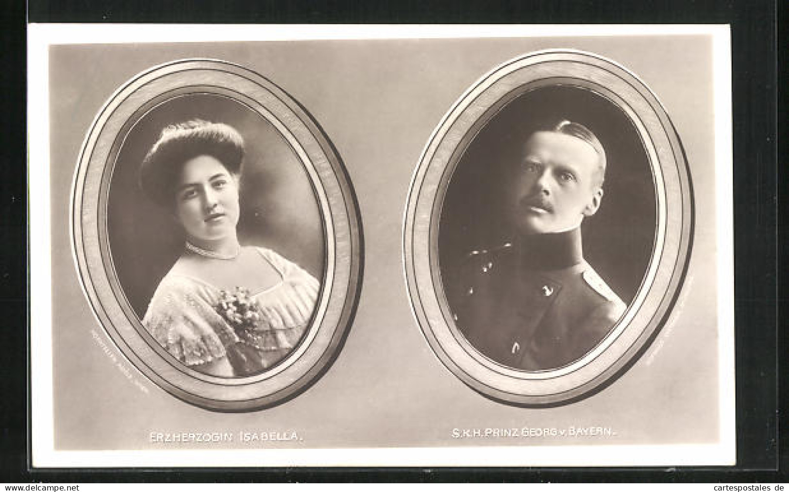 AK Prinz Georg Von Bayern Und Erzherzogin Isabella  - Royal Families