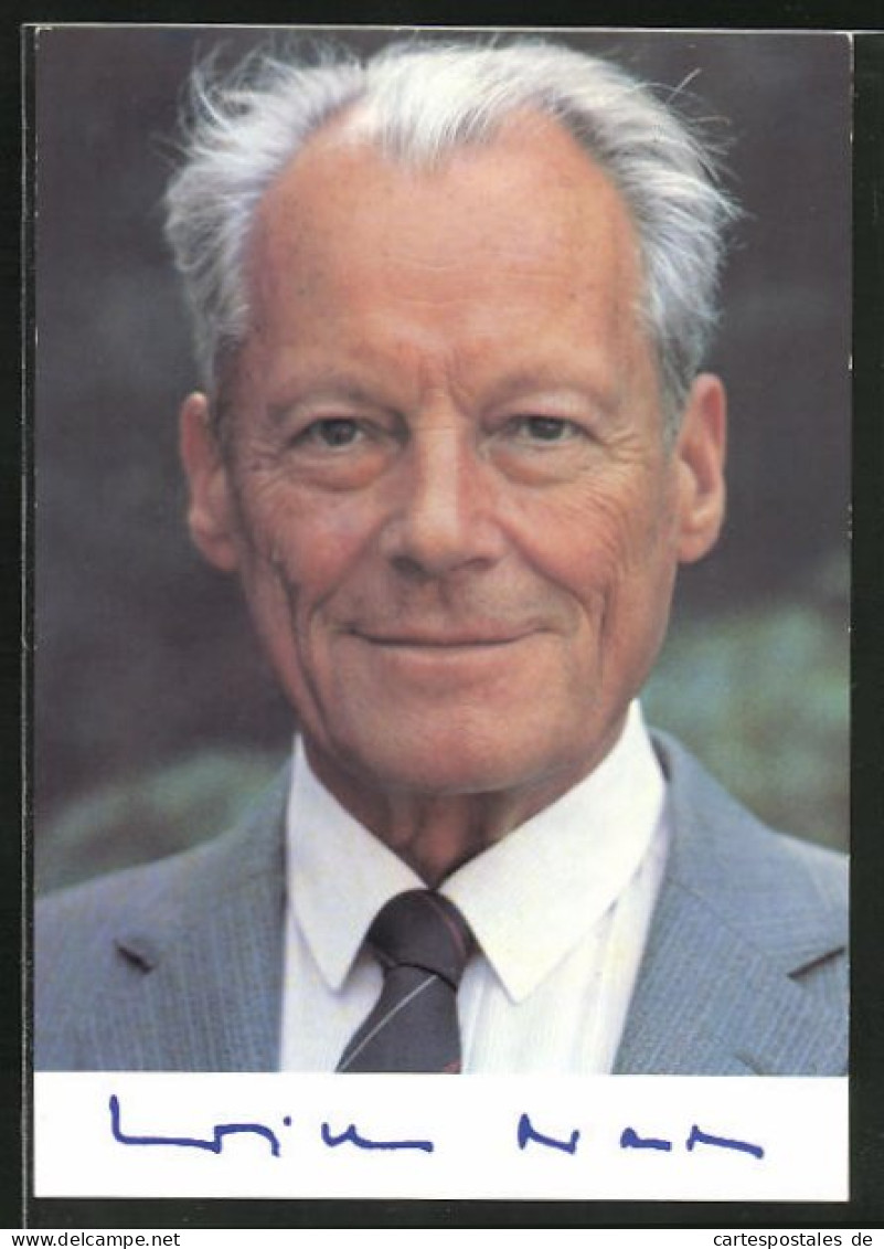AK Portrait Von Willy Brandt  - Politische Und Militärische Männer