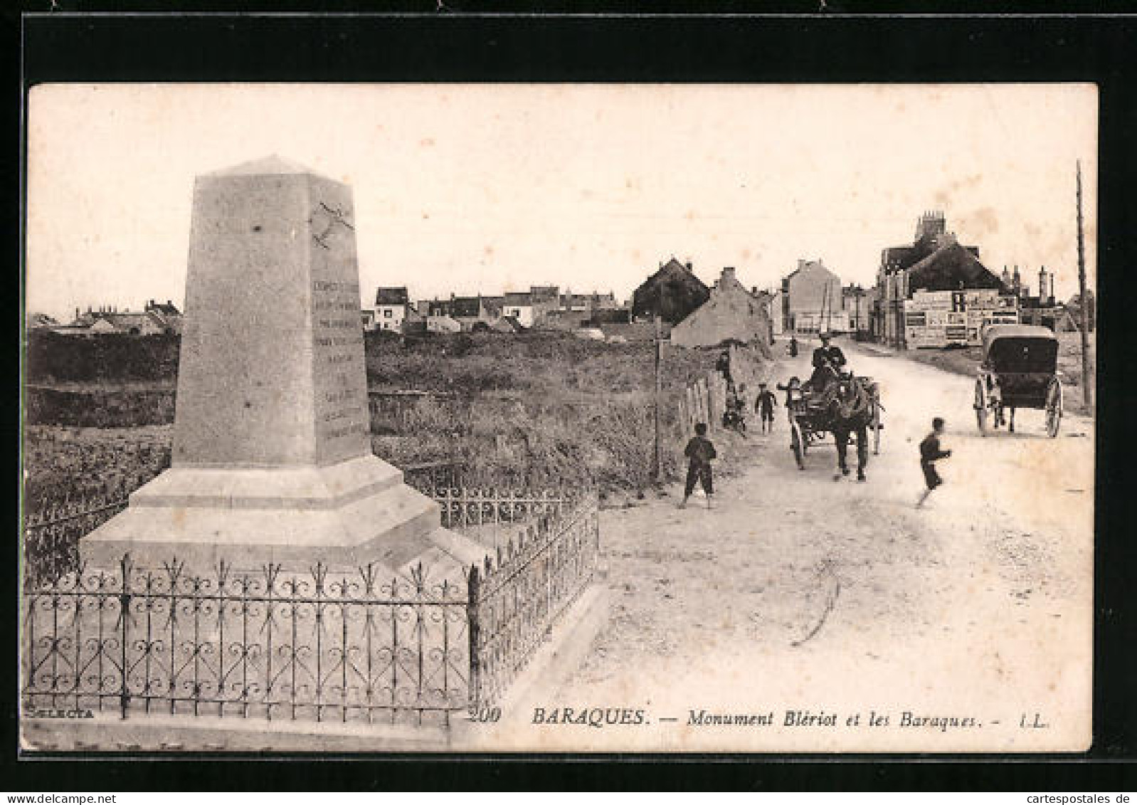 CPA Baraques, Monument Blèriot Et Les Baraques  - Sonstige & Ohne Zuordnung