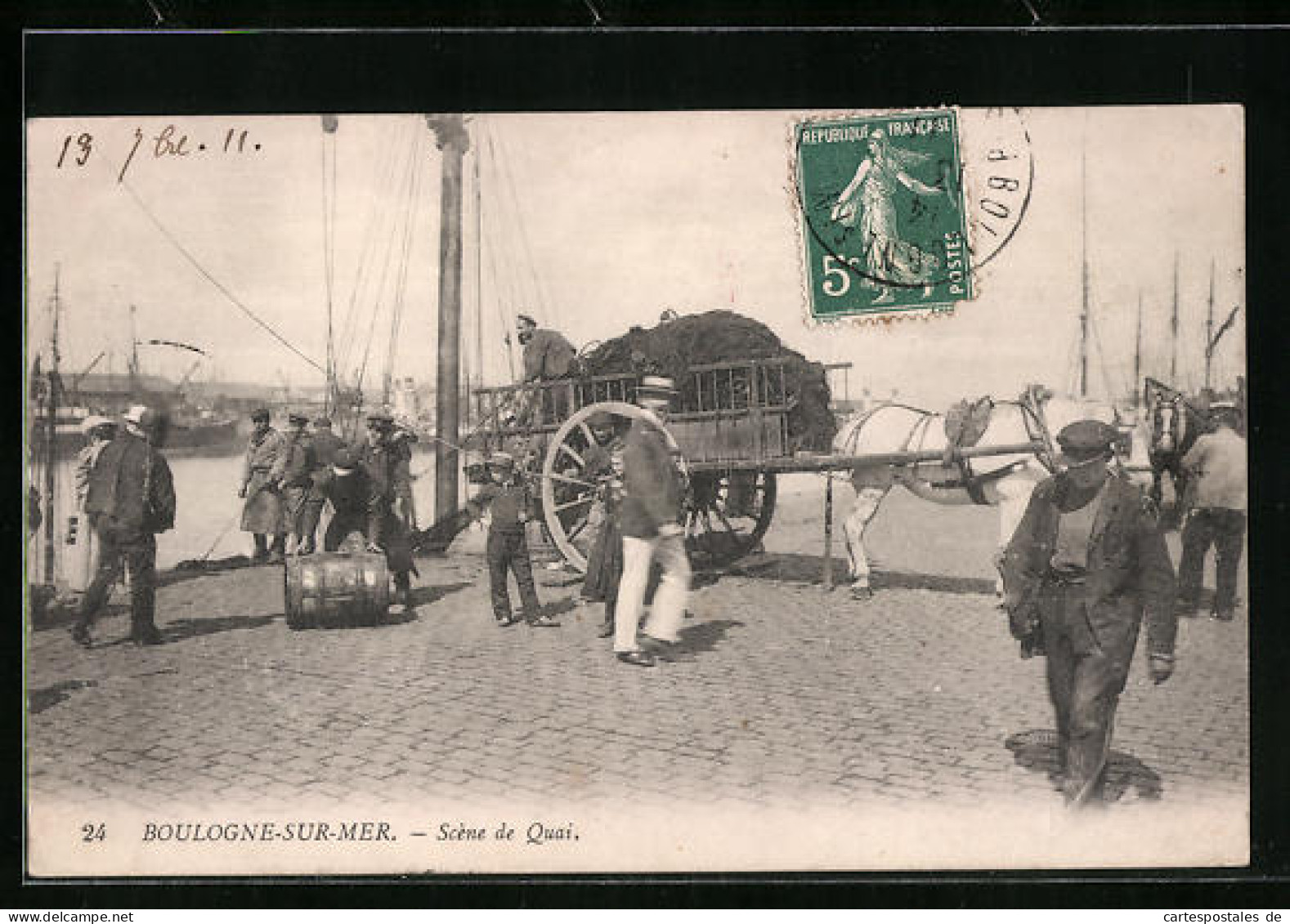 CPA Boulogne-sur-Mer, Scène De Quai  - Boulogne Sur Mer