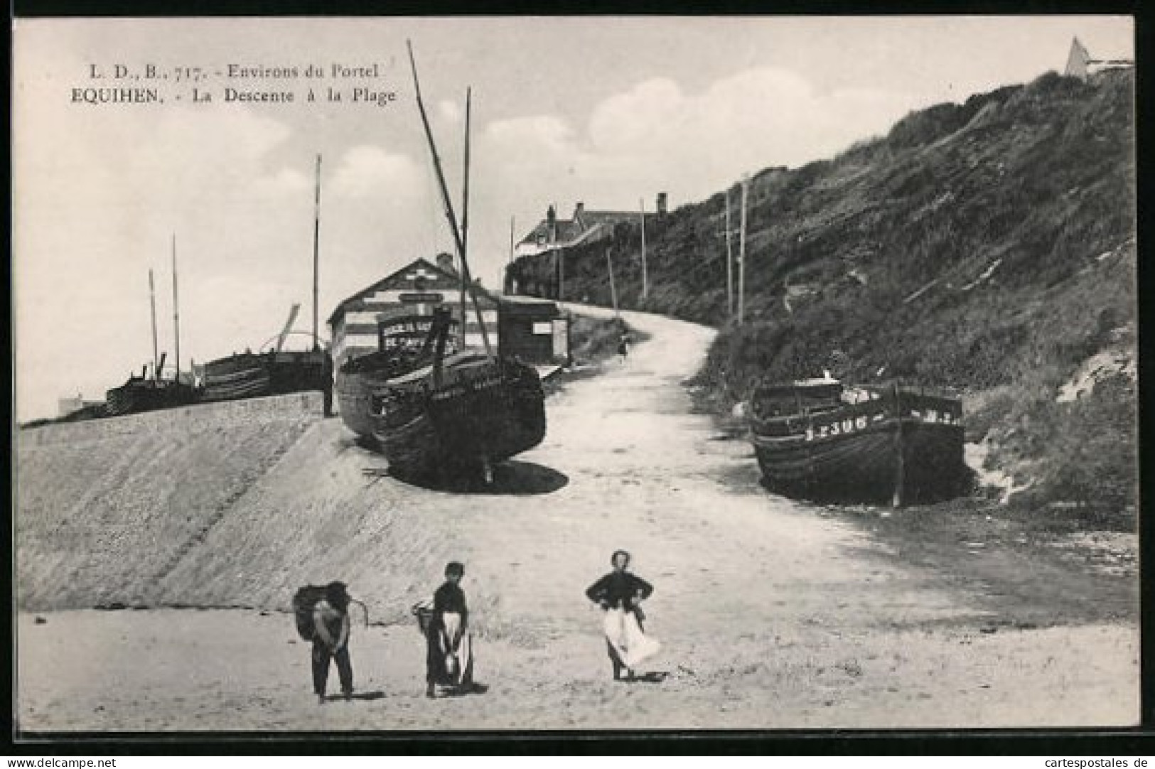 CPA Equihen, La Descente à La Plage  - Sonstige & Ohne Zuordnung