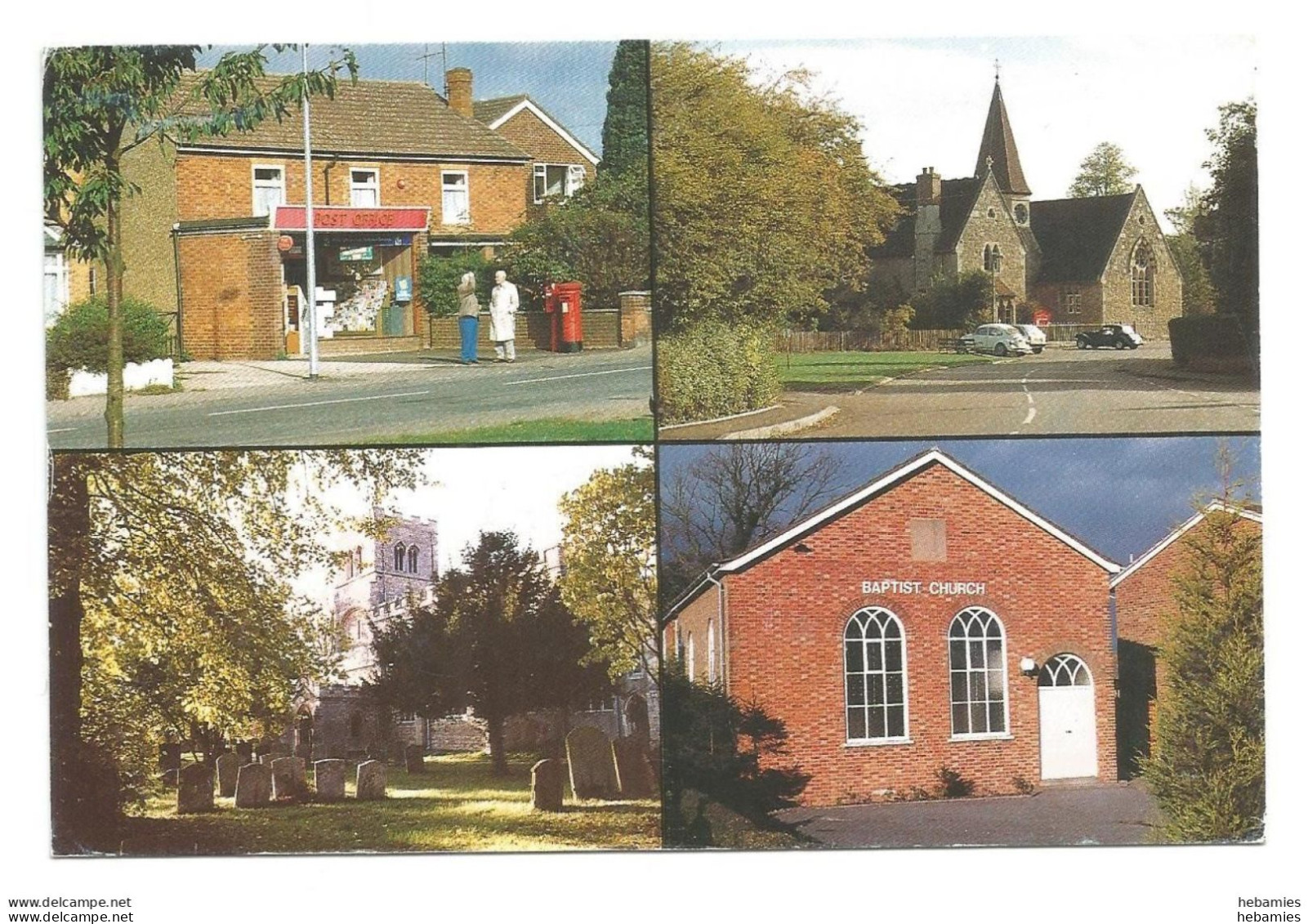 CRANFIELD - Post Office , School , Church Of St. Peter & St. Paul , Baptist Church - ENGLAND - UK - - Autres & Non Classés